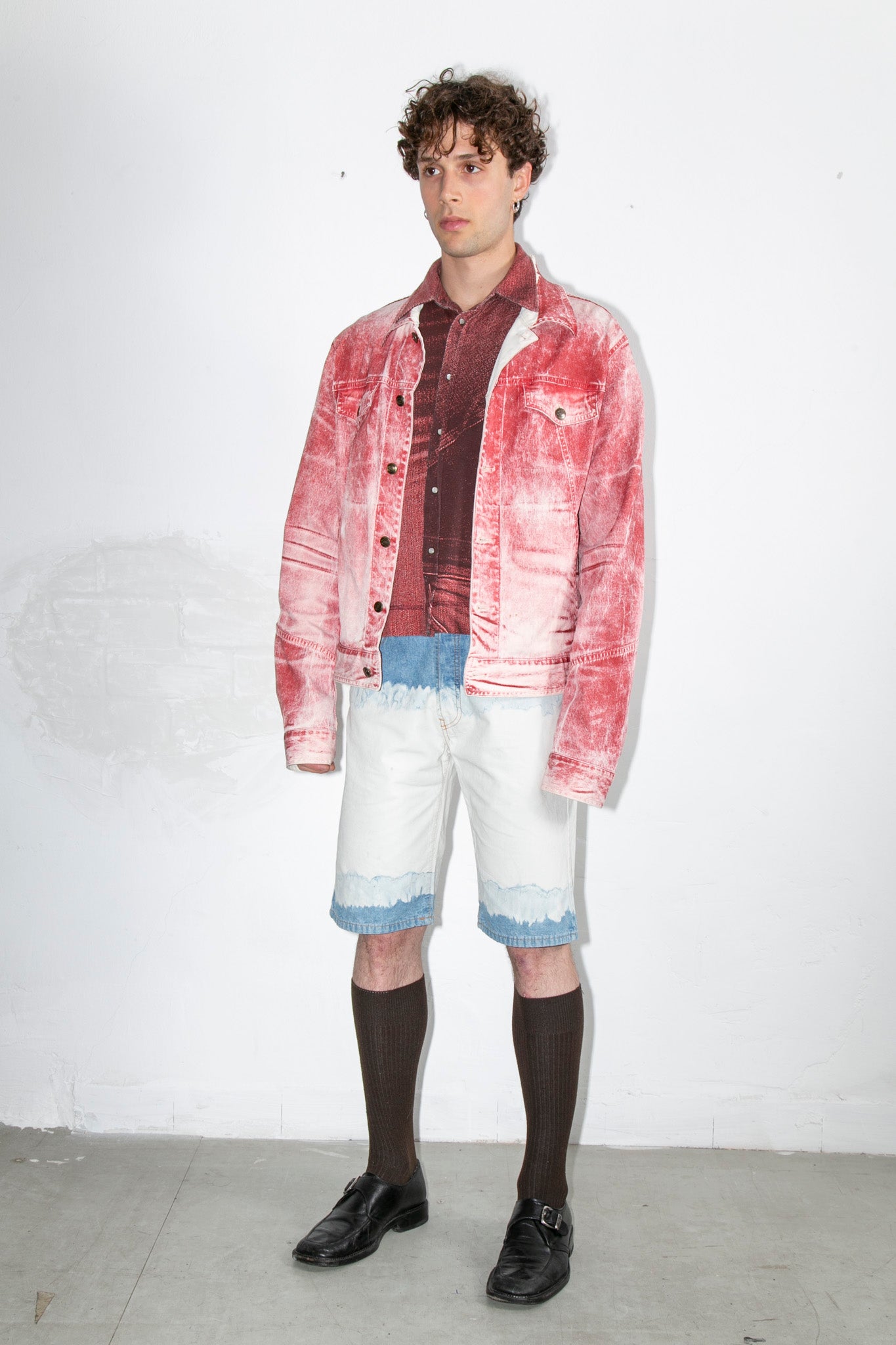 Just Cavalli Red Wash Jacket