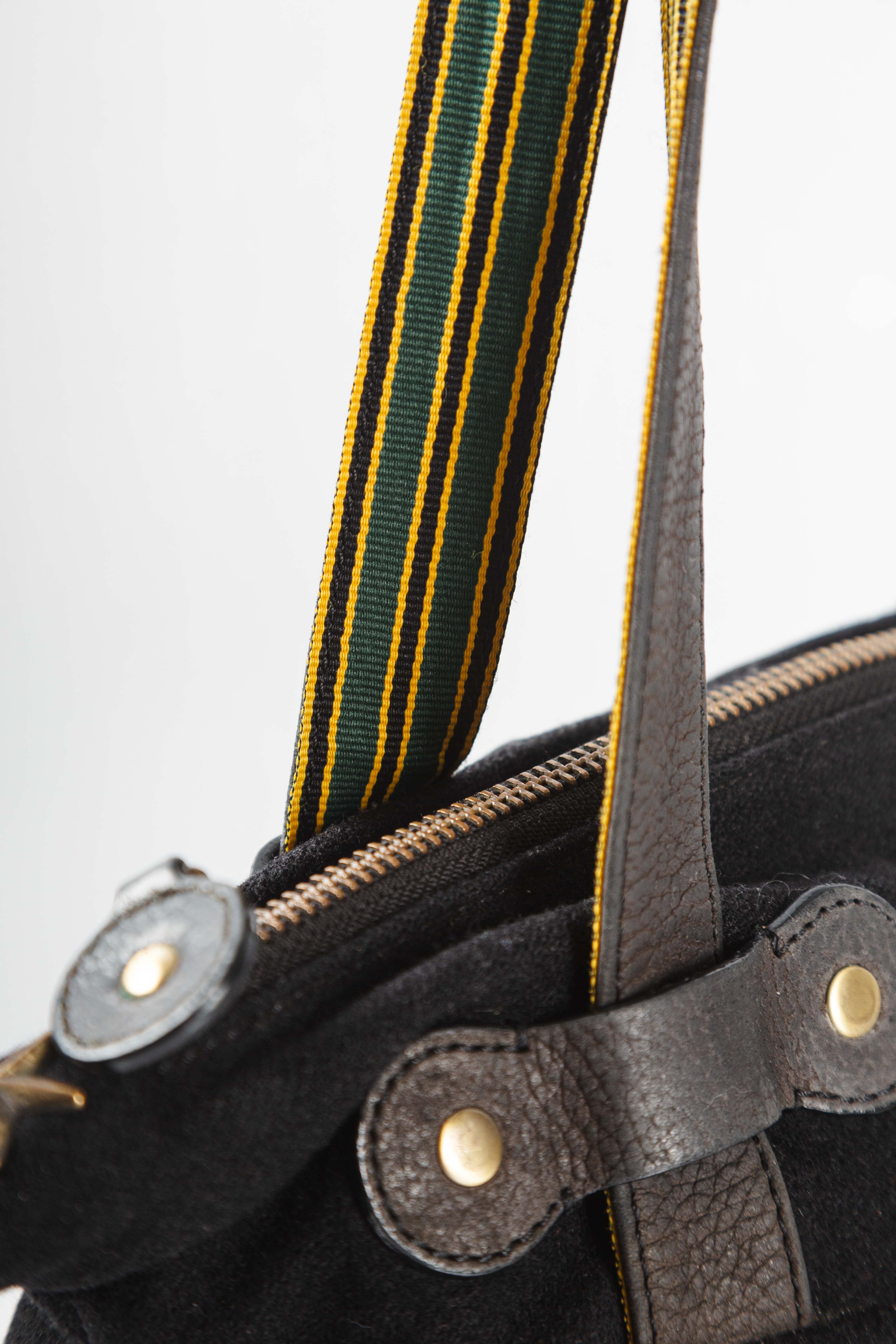 WOOL BOW BUCKLED TOTEBAG