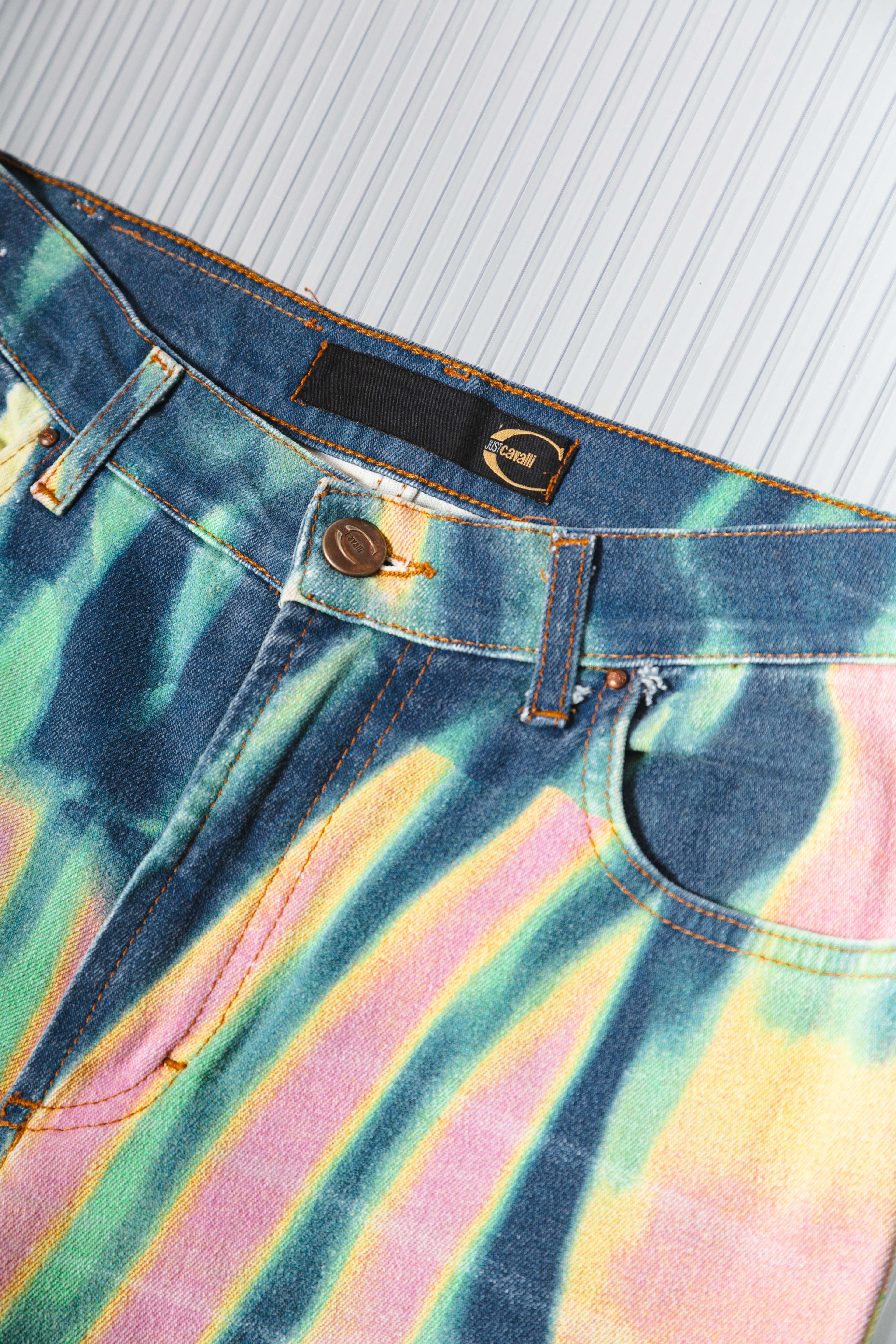 ROBERTO CAVALLI SS2002 THERMAL PSYCHO DENIM
