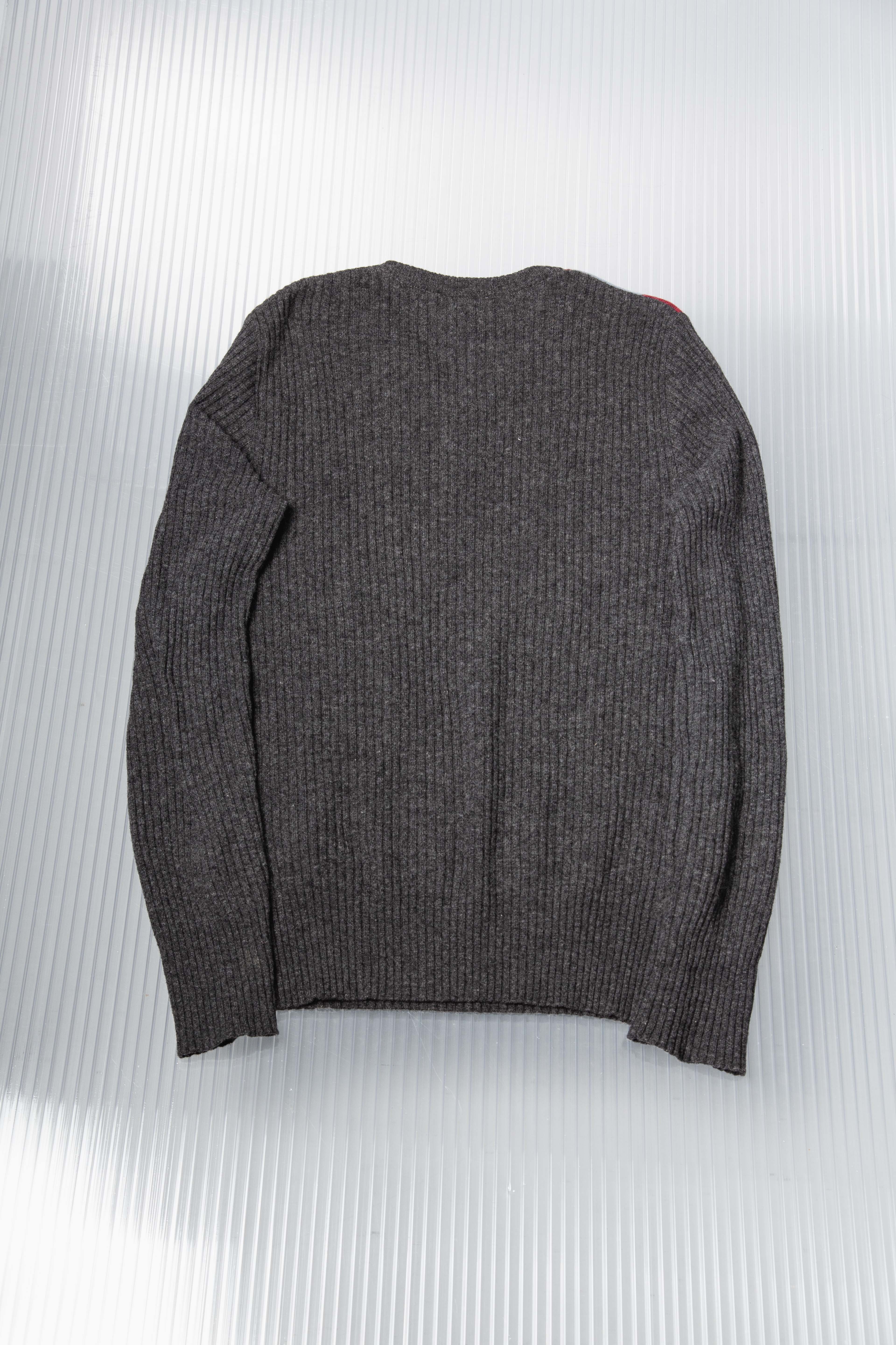 DOLCE & GABBANA PLAID TRICOLOR WOOL SWEATER