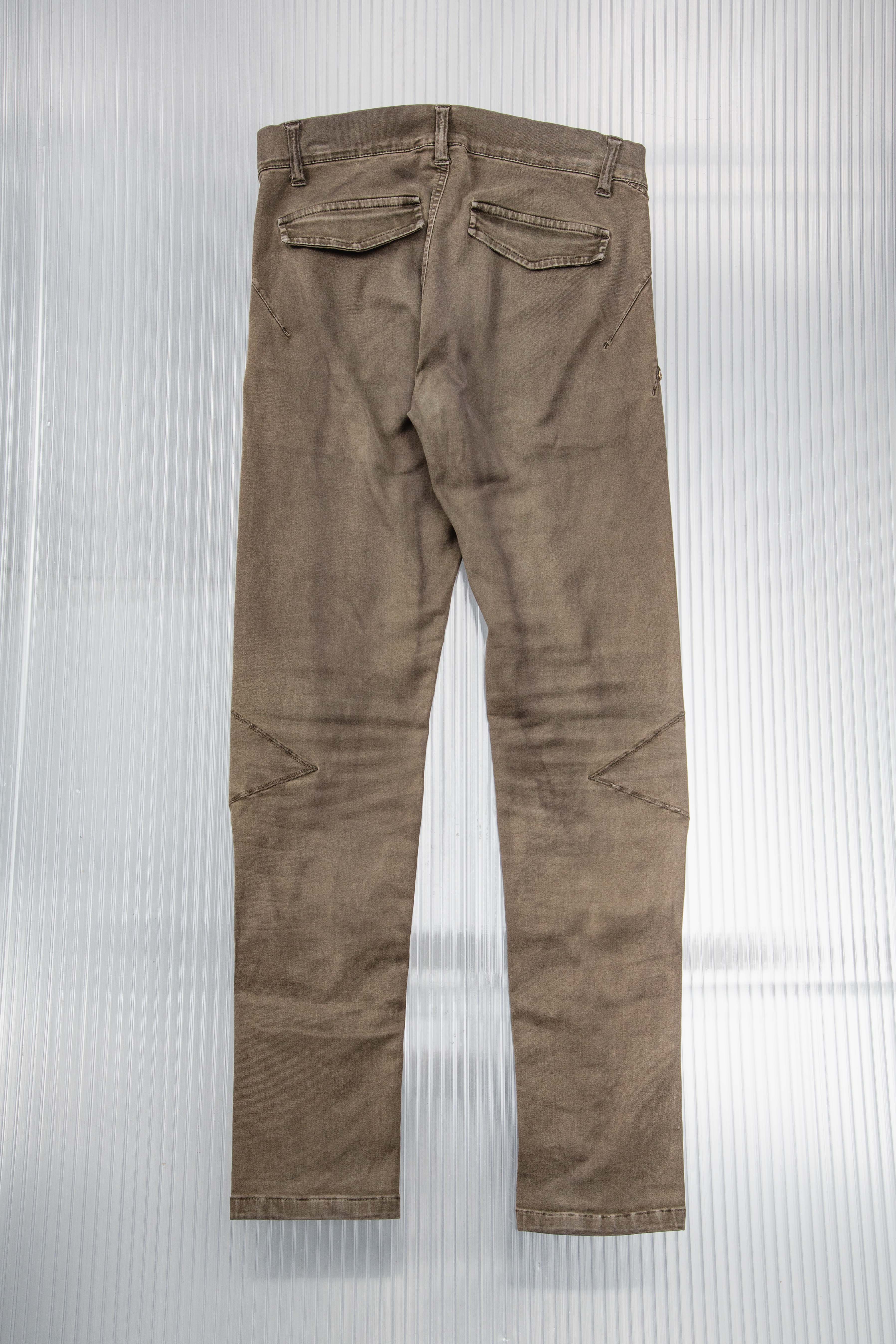MFG BROWN STUDDED SKINNY PANTS