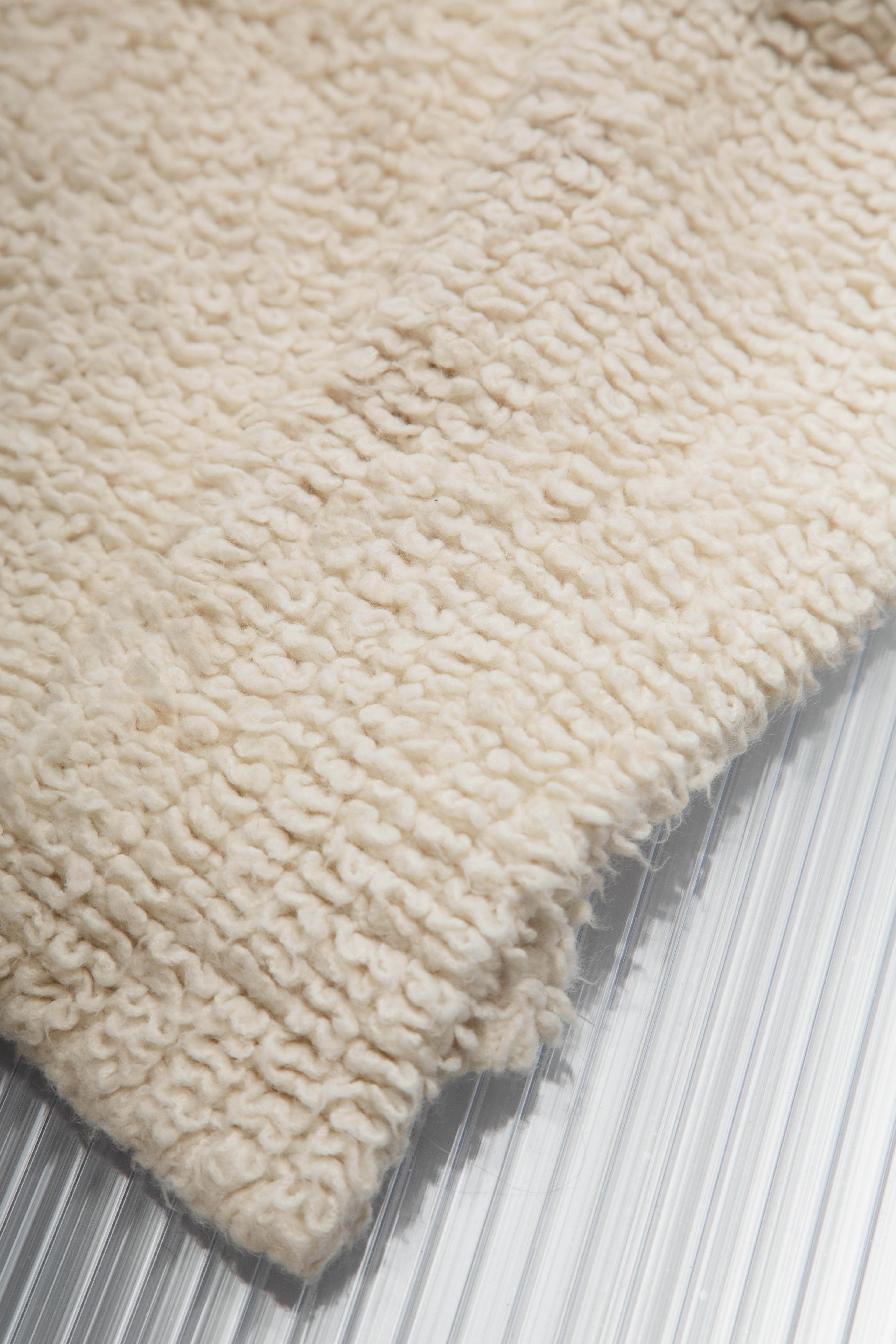 WOOL FUZZY HOODED SWEATER