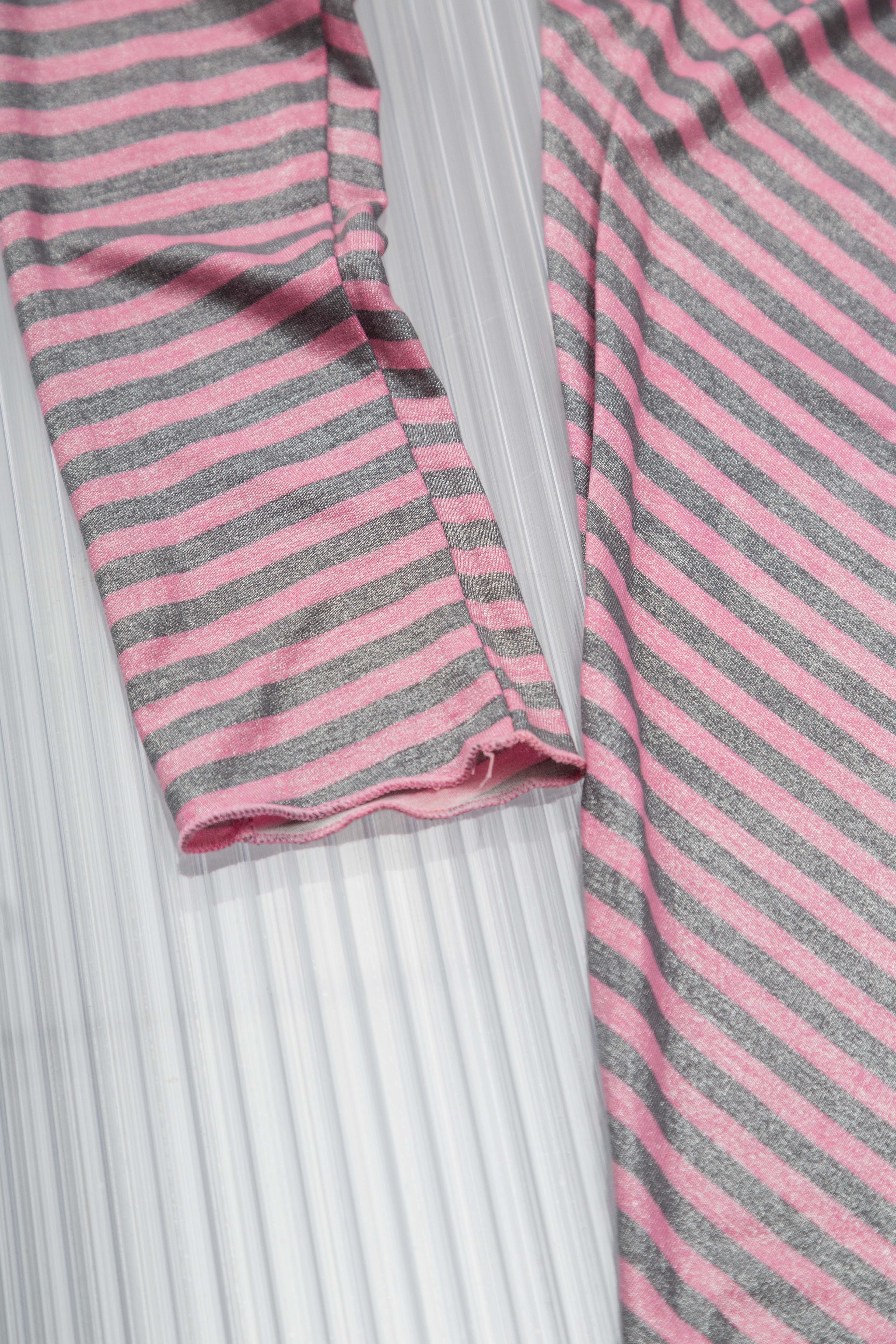 STRIPED ONE-SHOULDER RUCHED MINI DRESS