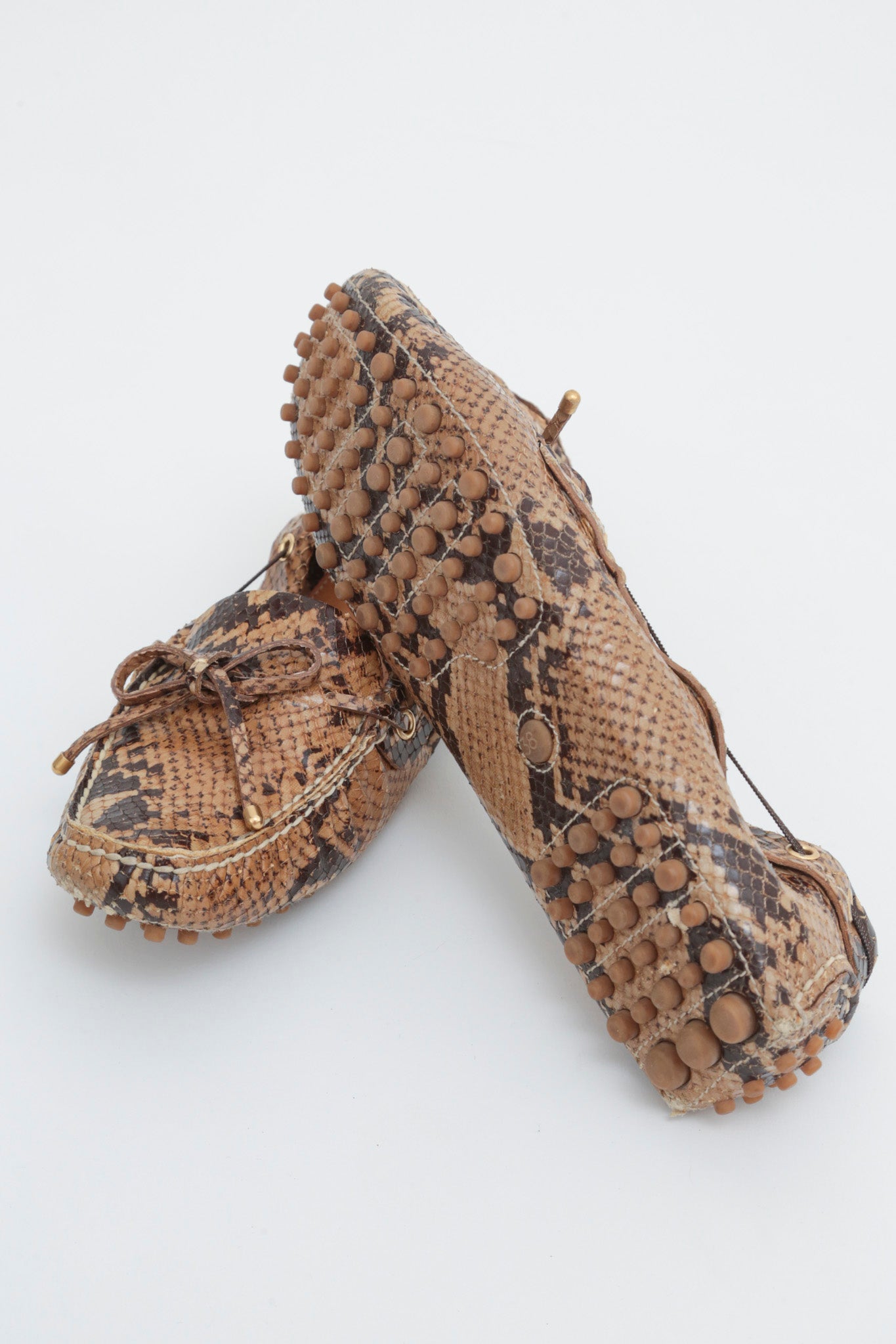 Snake Leather Loafers