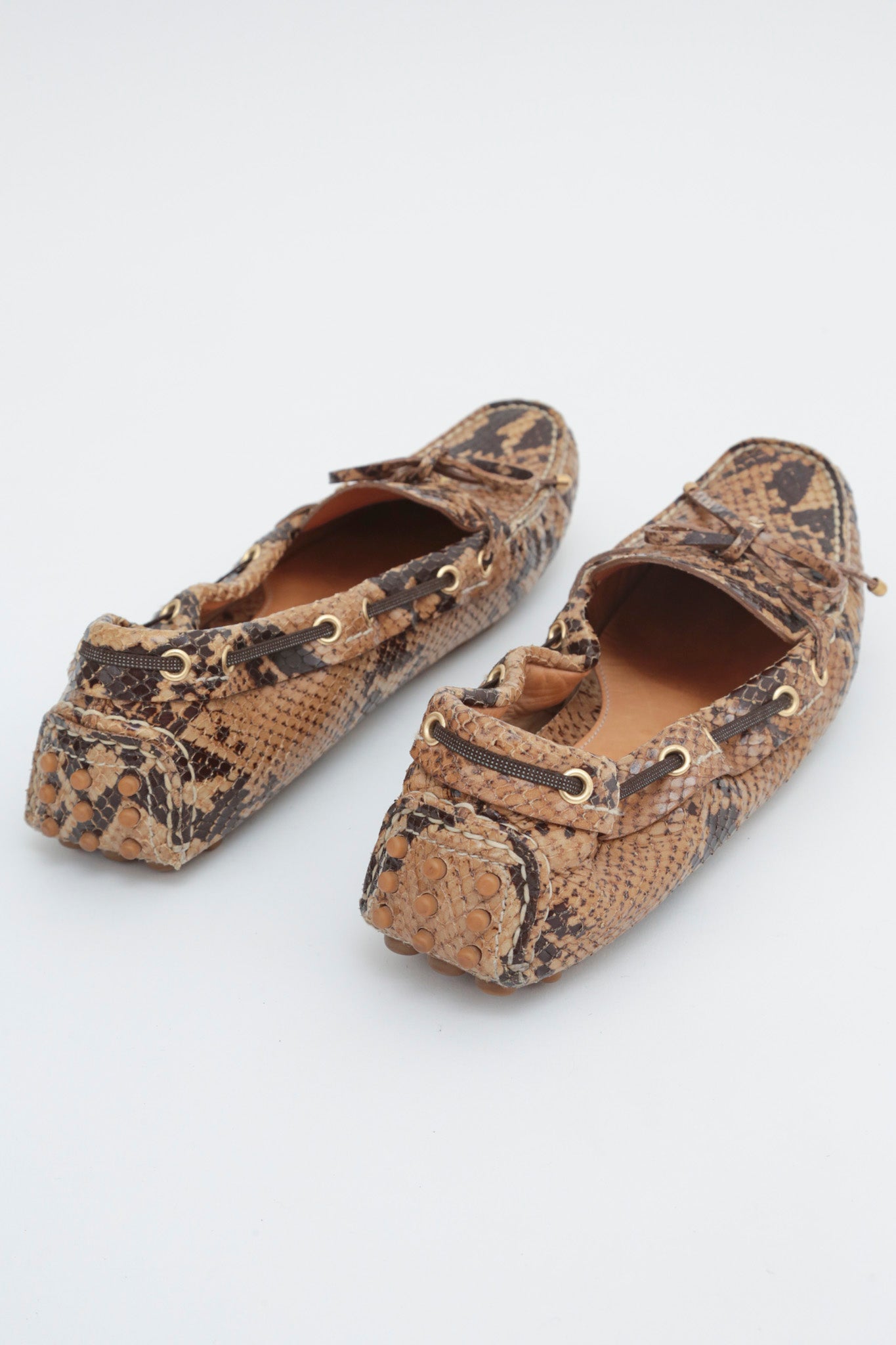 Snake Leather Loafers
