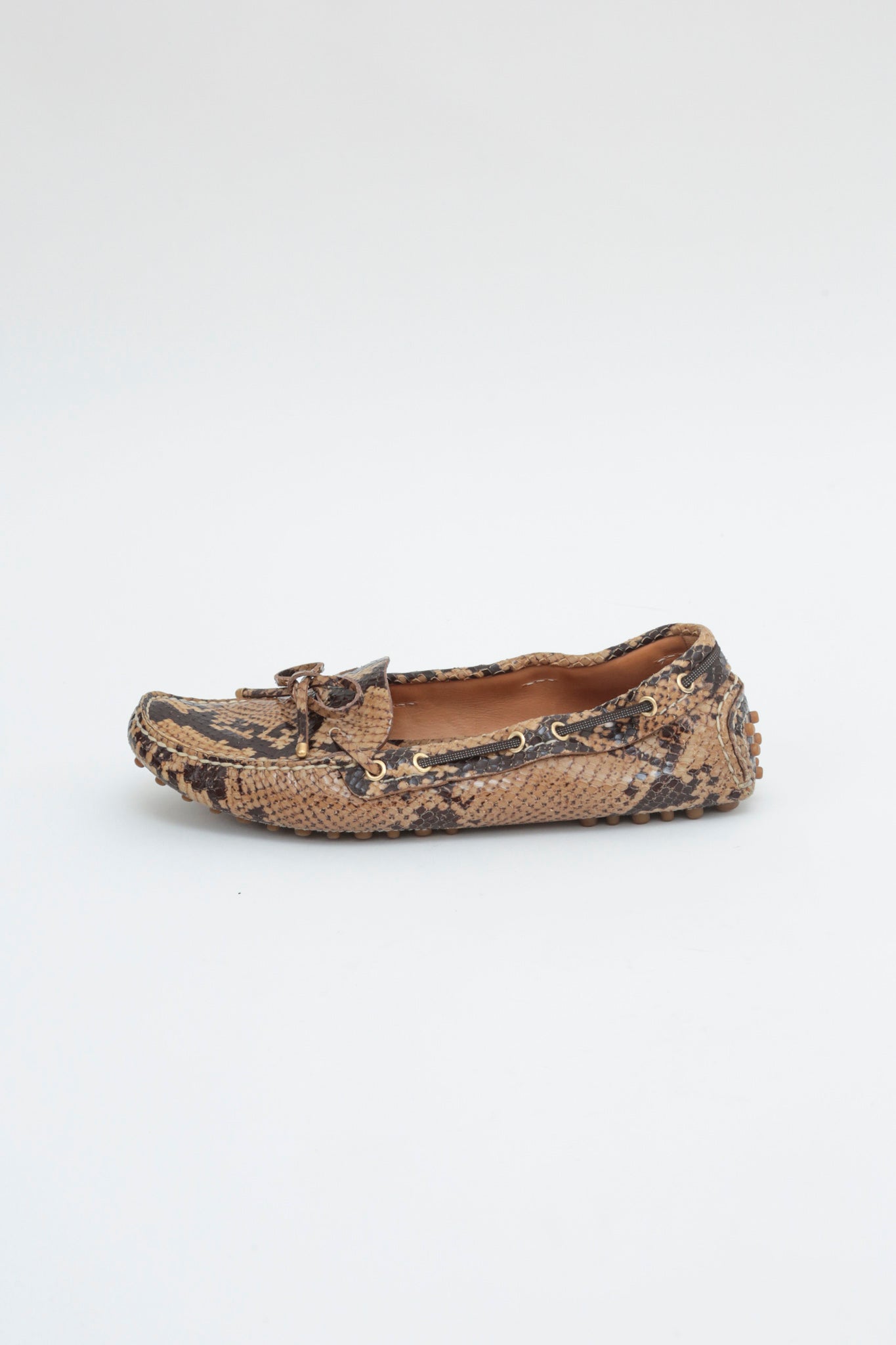 Snake Leather Loafers
