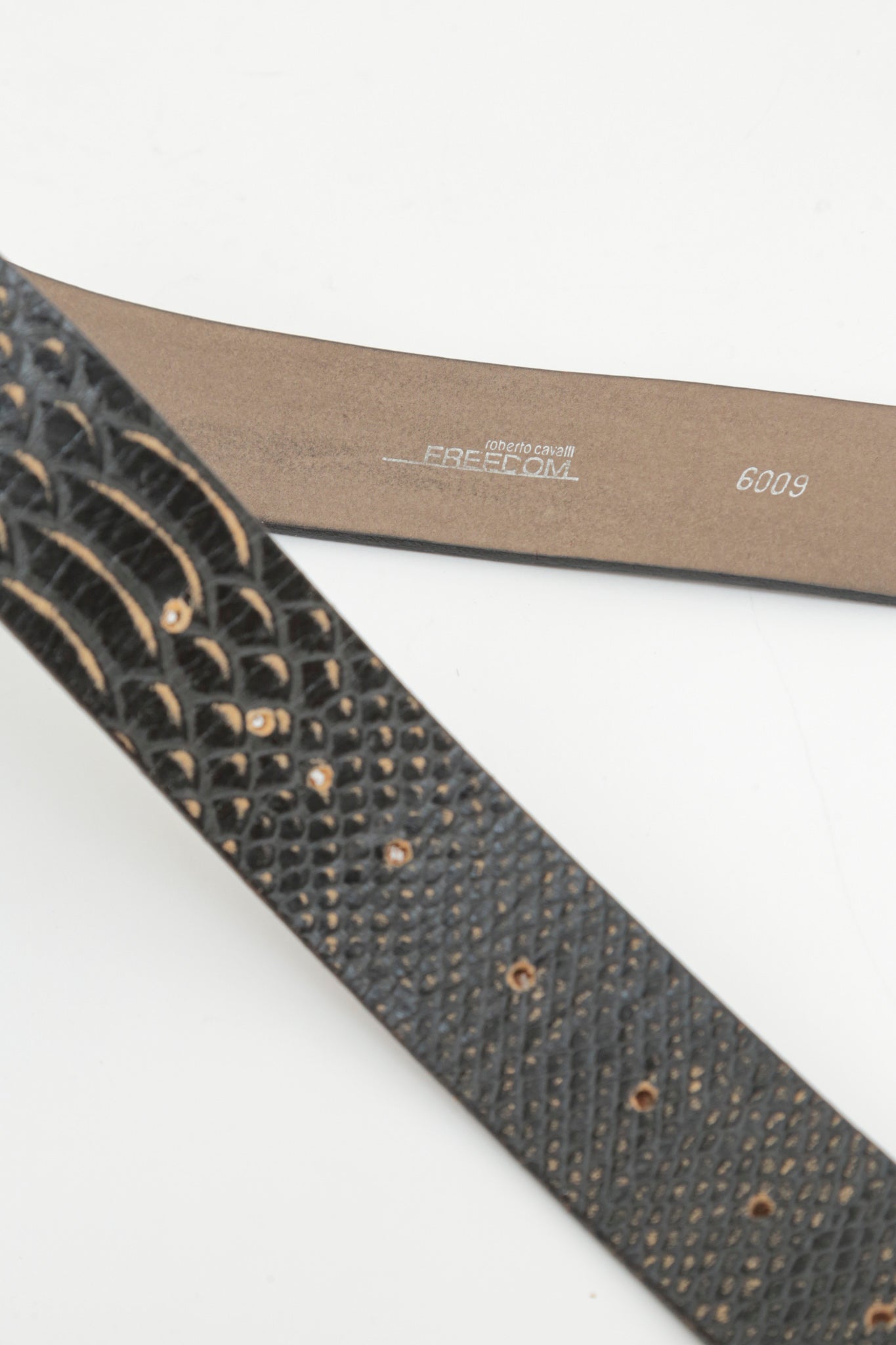 Roberto Cavalli Dark Snake Belt