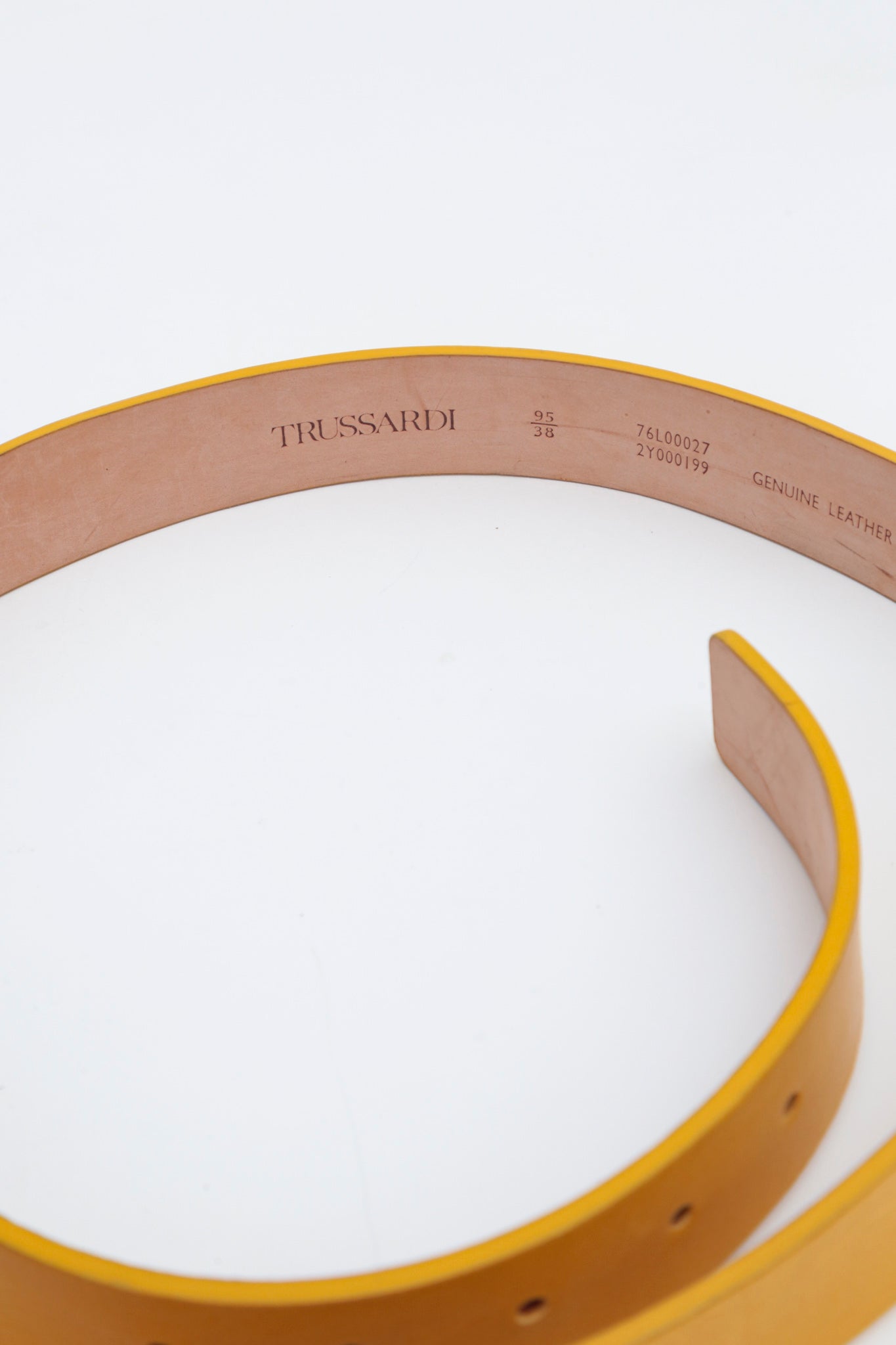 Yellow Trussardi Belt