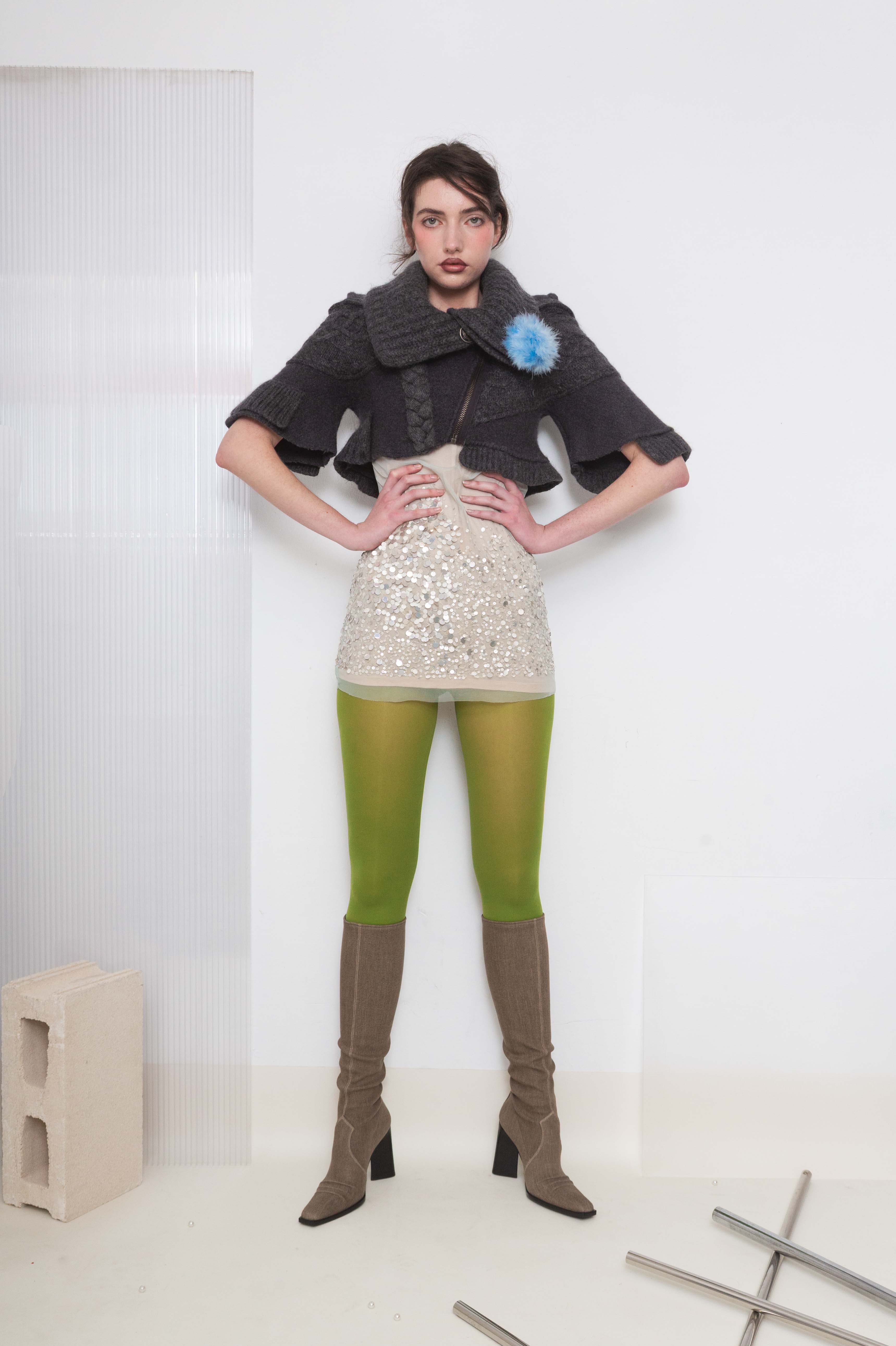 WOOL STRUCTURED BOLERO