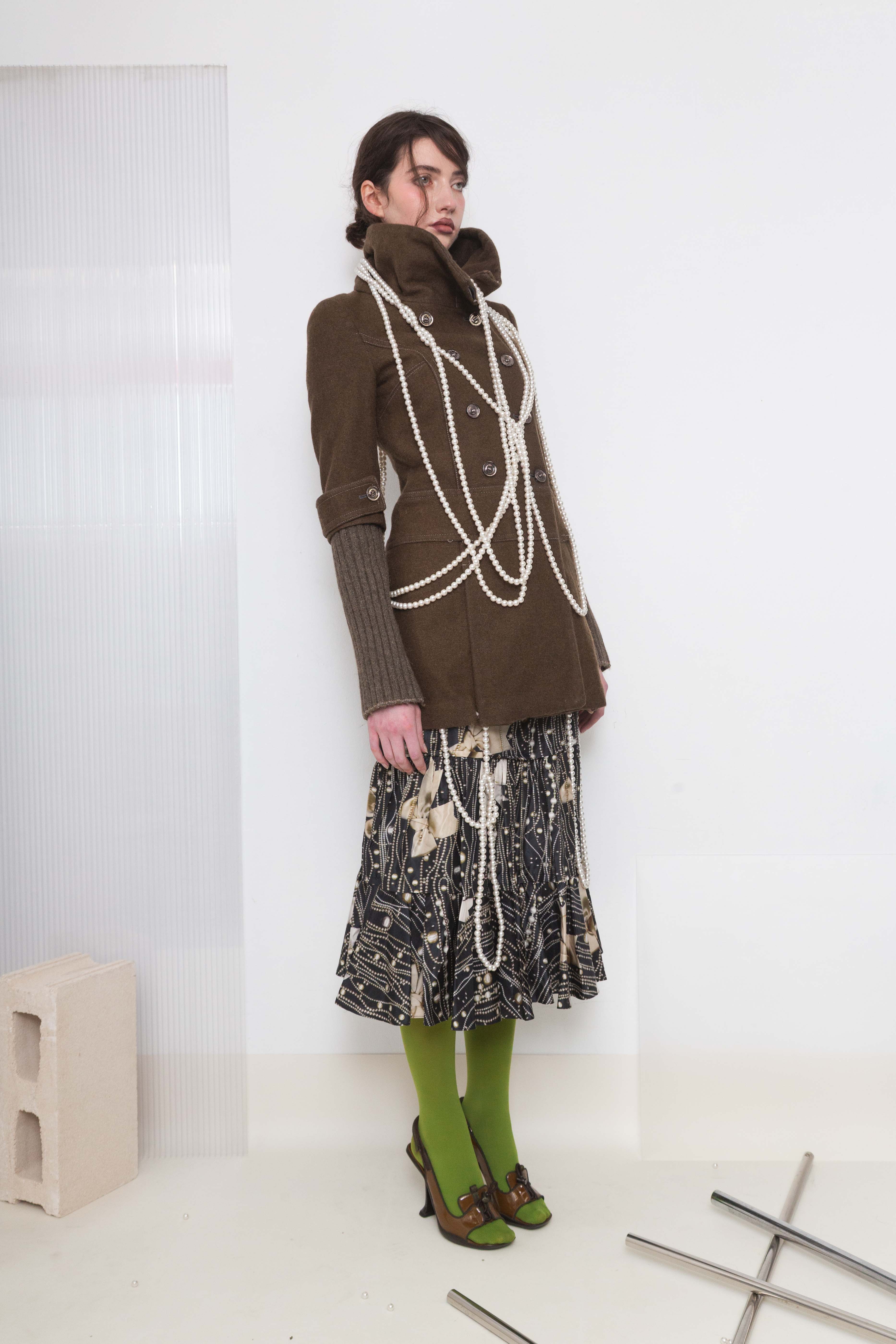 PINKO WOOL DOUBLE BREASTED COAT