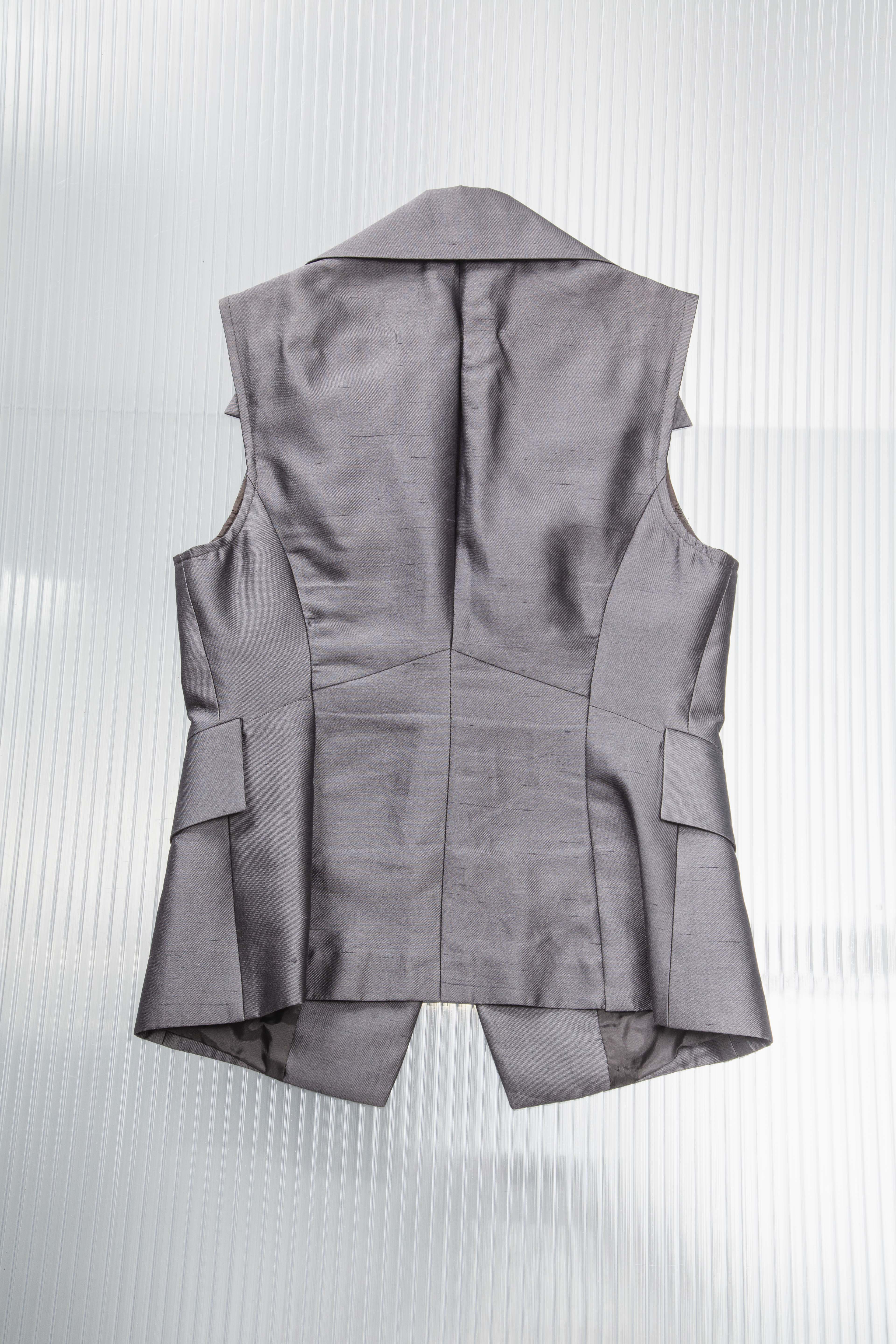 SILK SILVER VEST