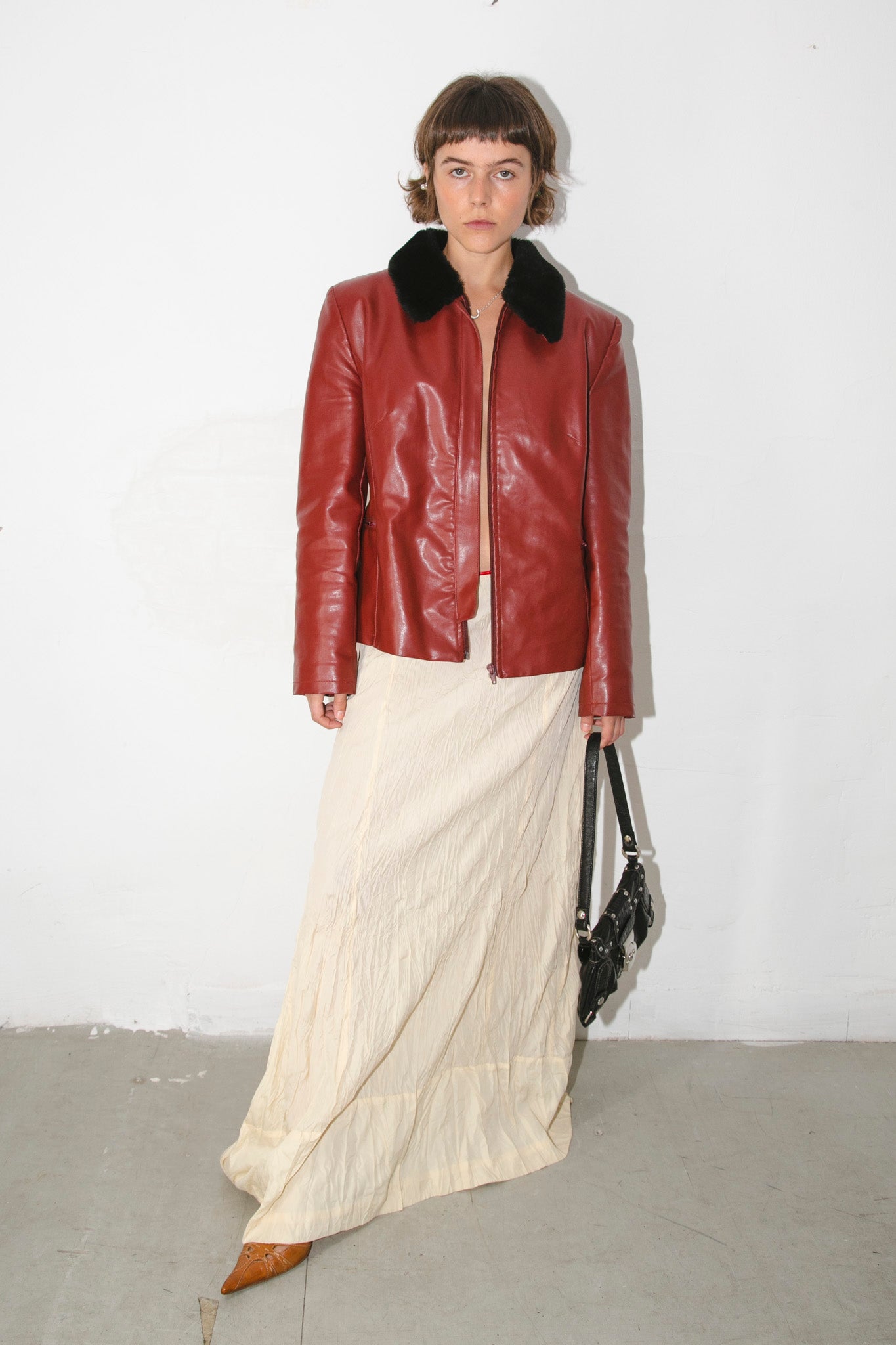 Vinyl Red Coat