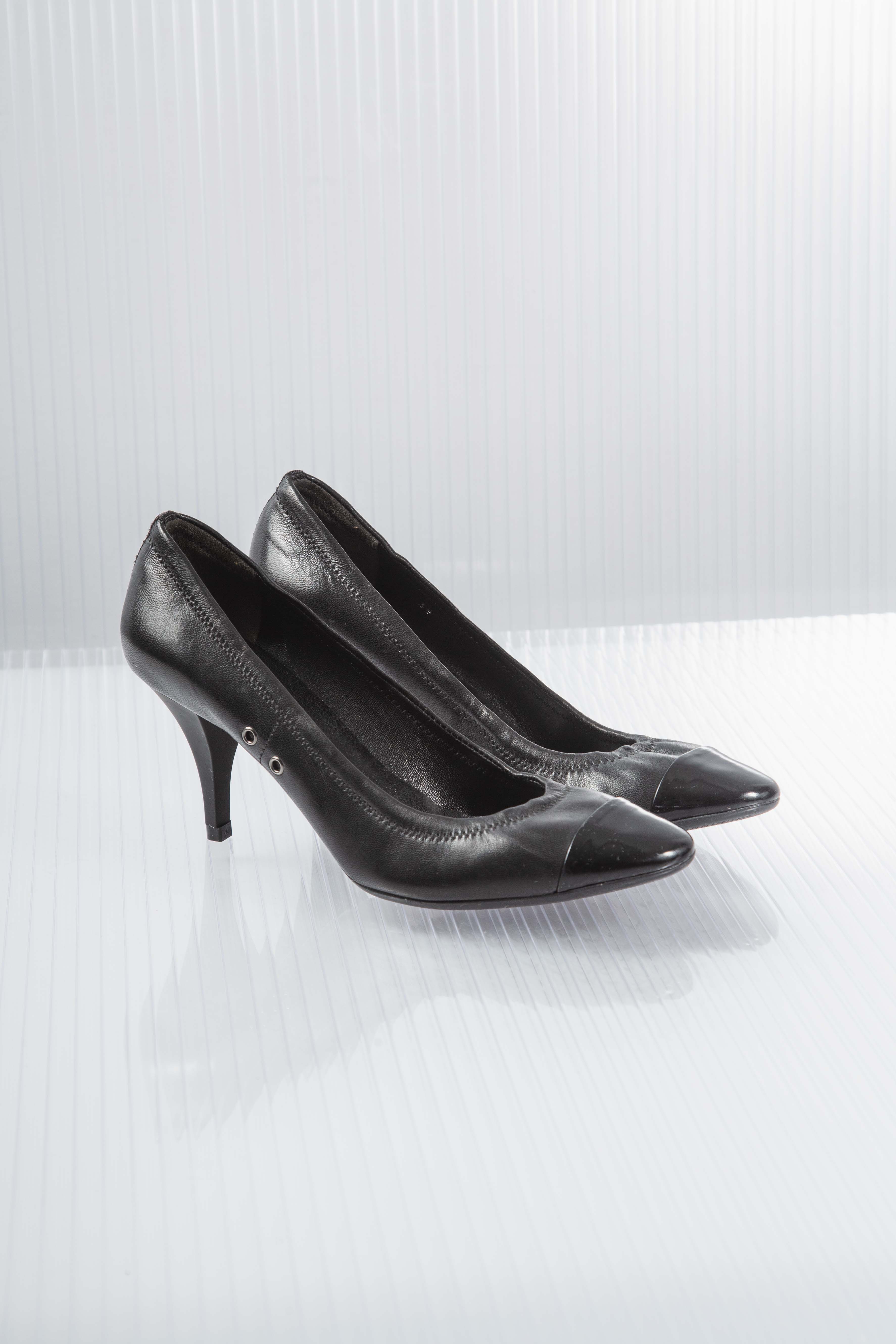 PRADA SPORT PATRNT LEATHER HEELS