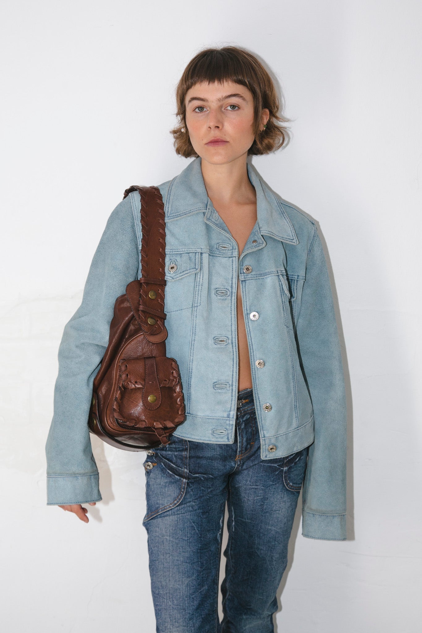 Sky Washed Suede Jacket