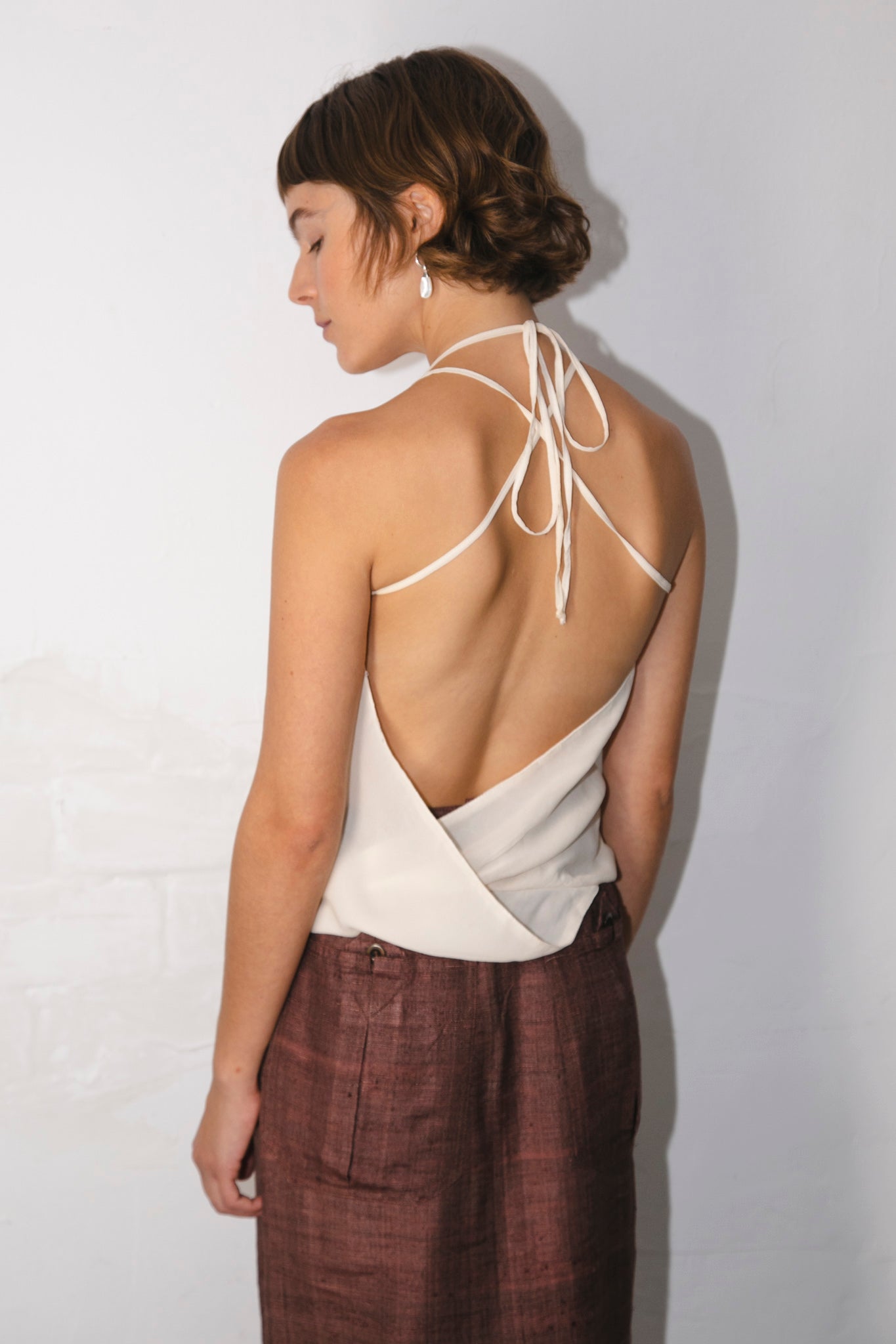 Silk Ruffles Top
