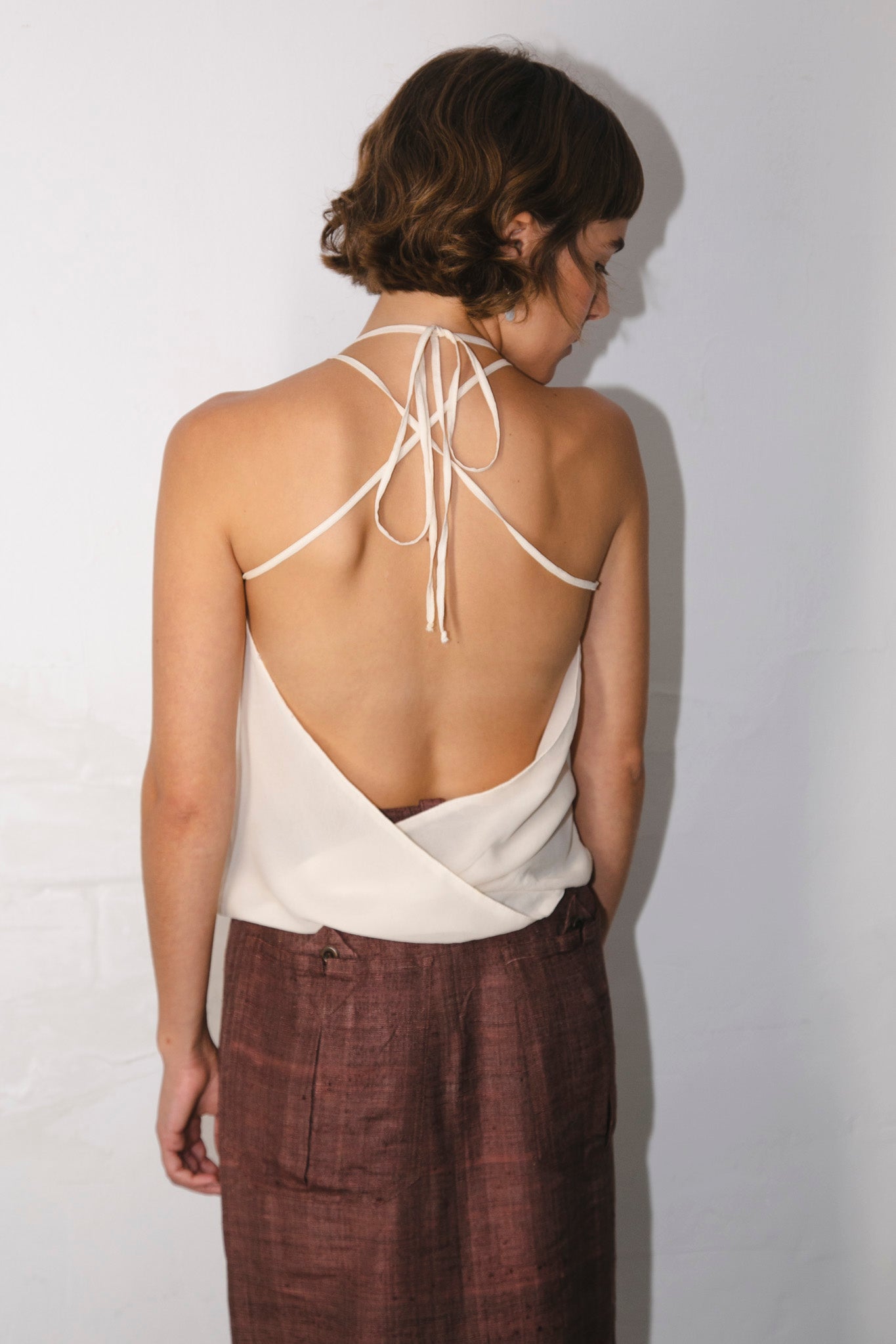 Silk Ruffles Top