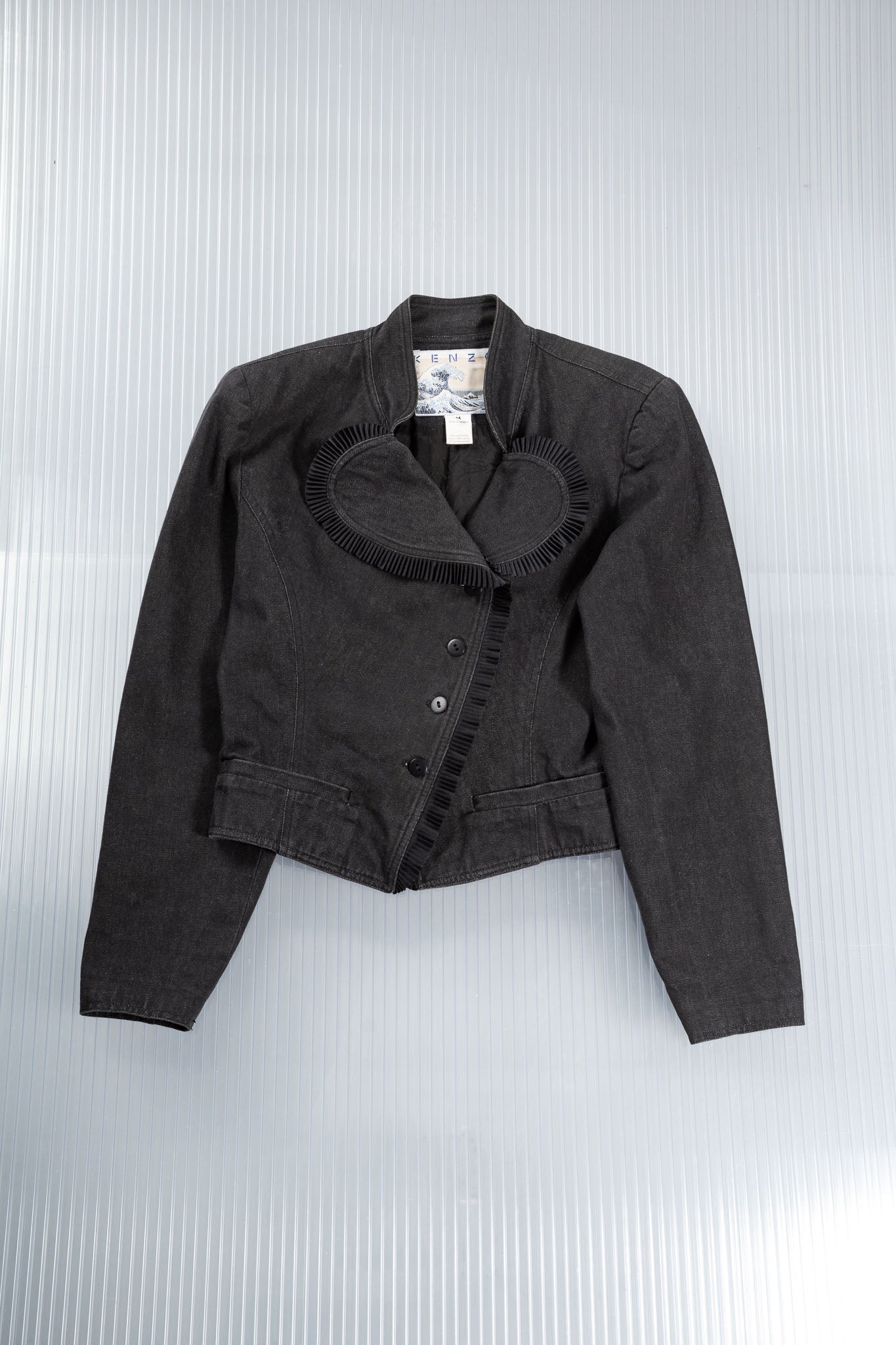 KENZO RARE PUFFED WAVE SHAPED BLAZER
