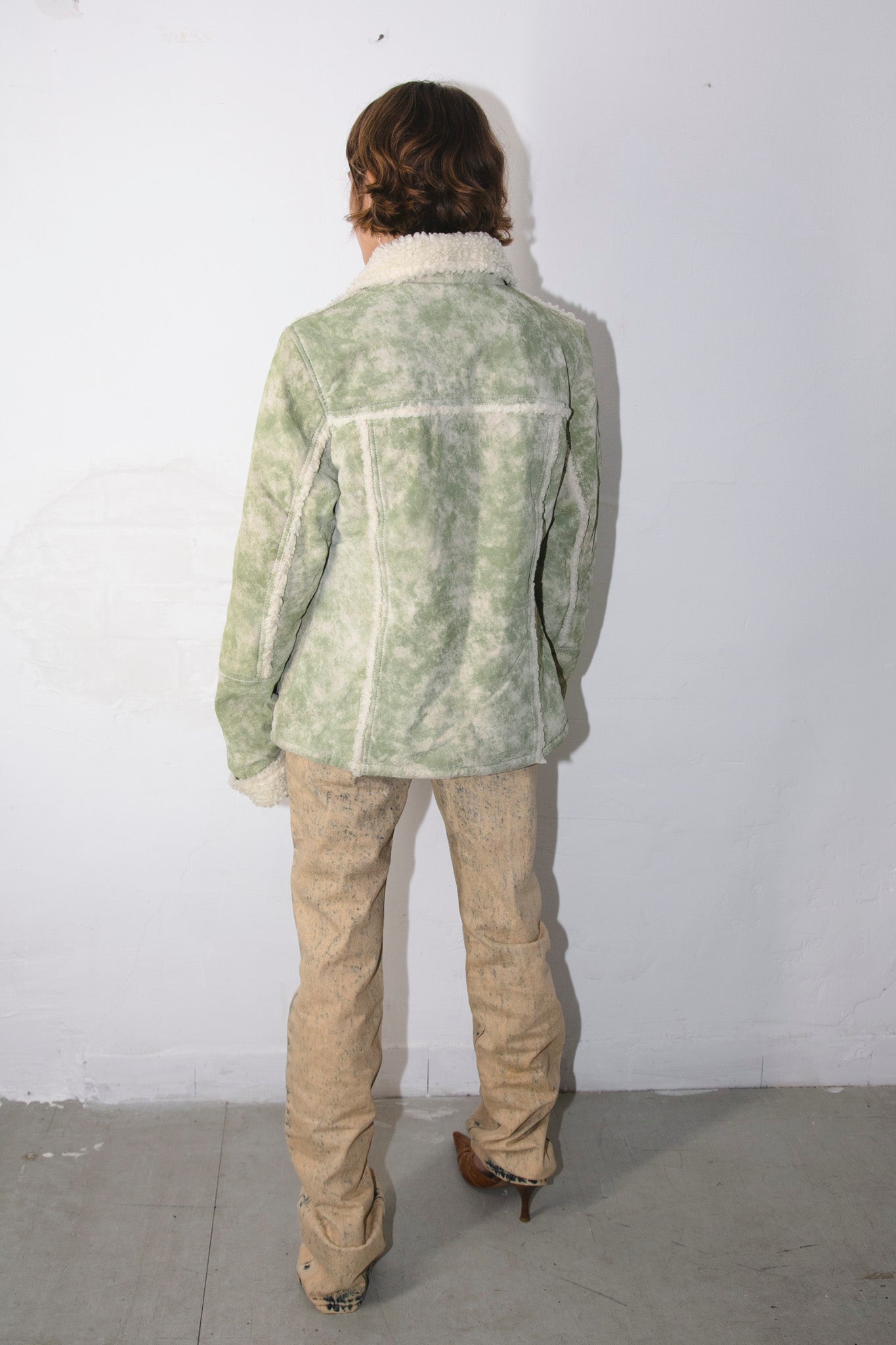 Washed Green Coat