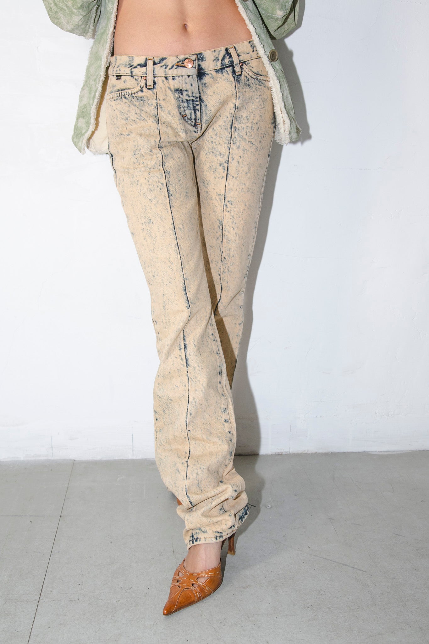 Cavalli Acid Washed Denim