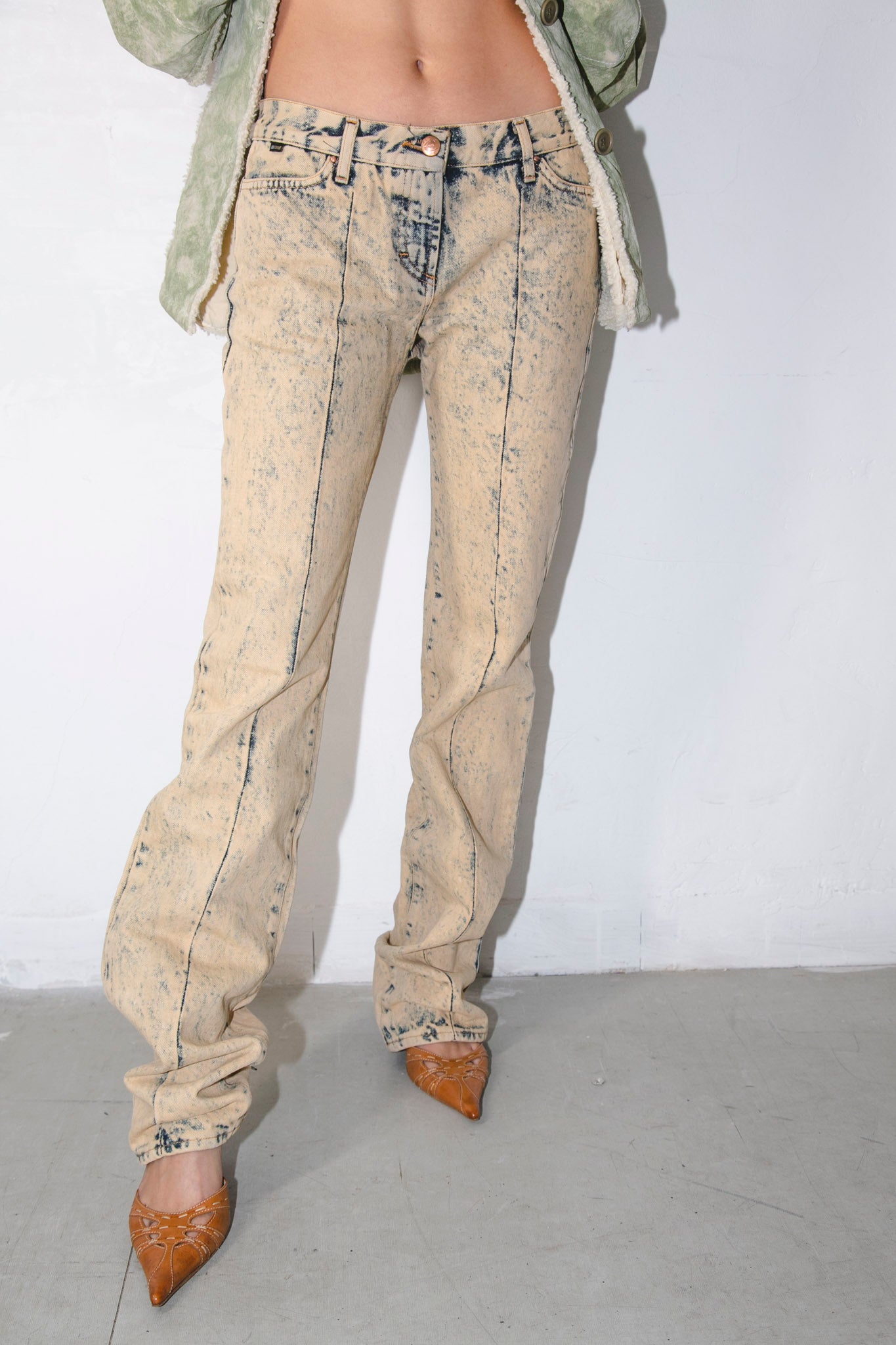 Cavalli Acid Washed Denim