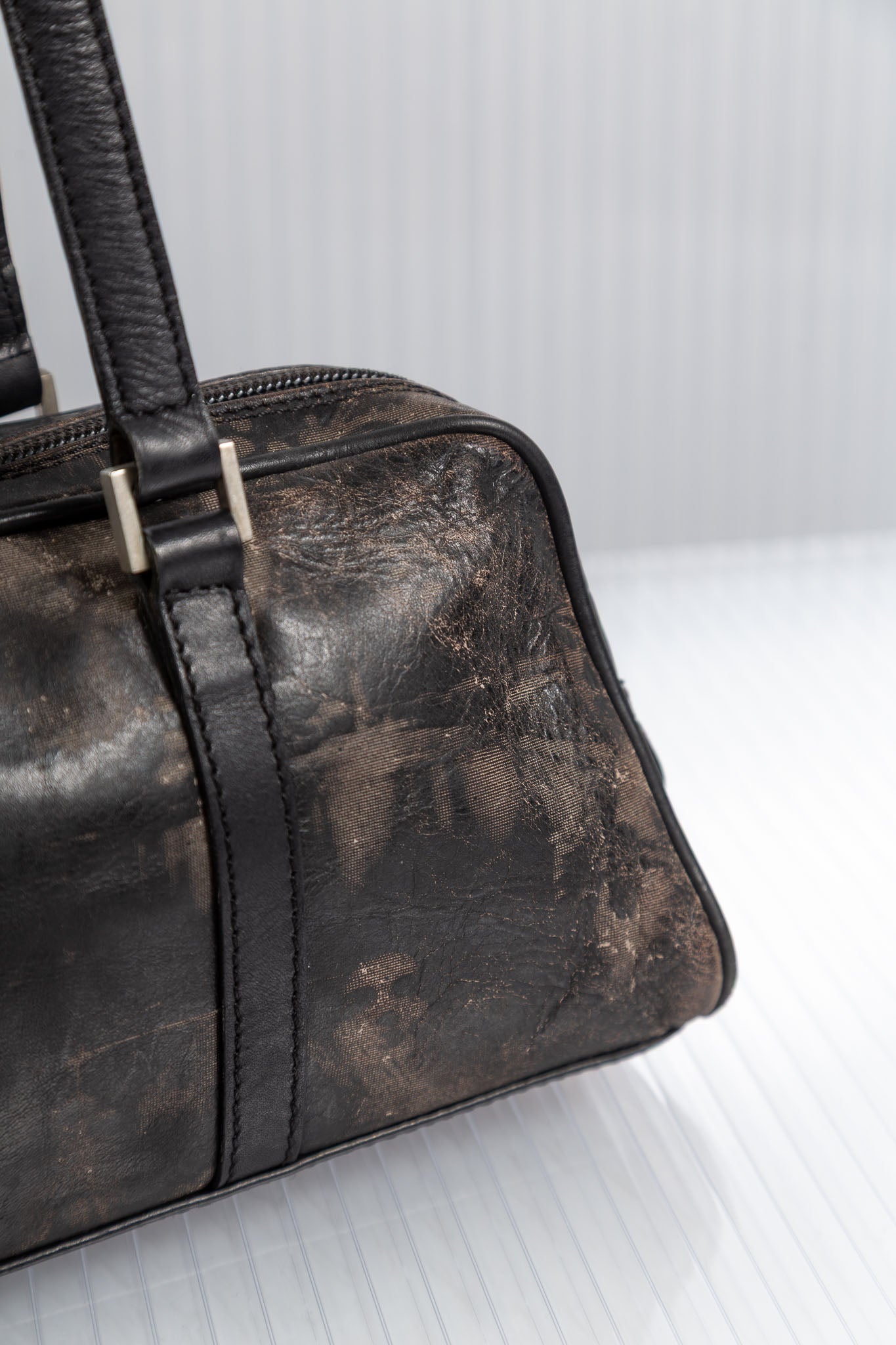 JEAN PAUL GUALTIER FW2001 FACE PRINT BAG