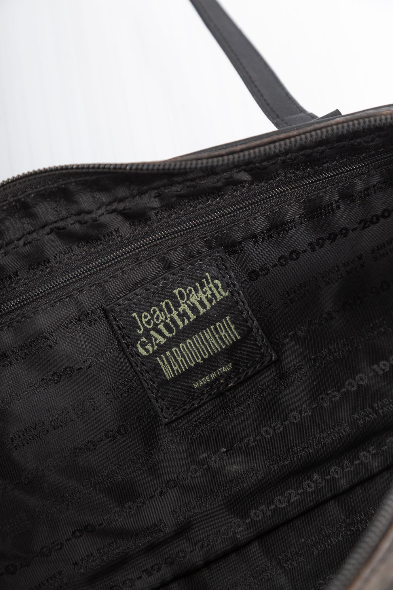 JEAN PAUL GUALTIER FW2001 FACE PRINT BAG