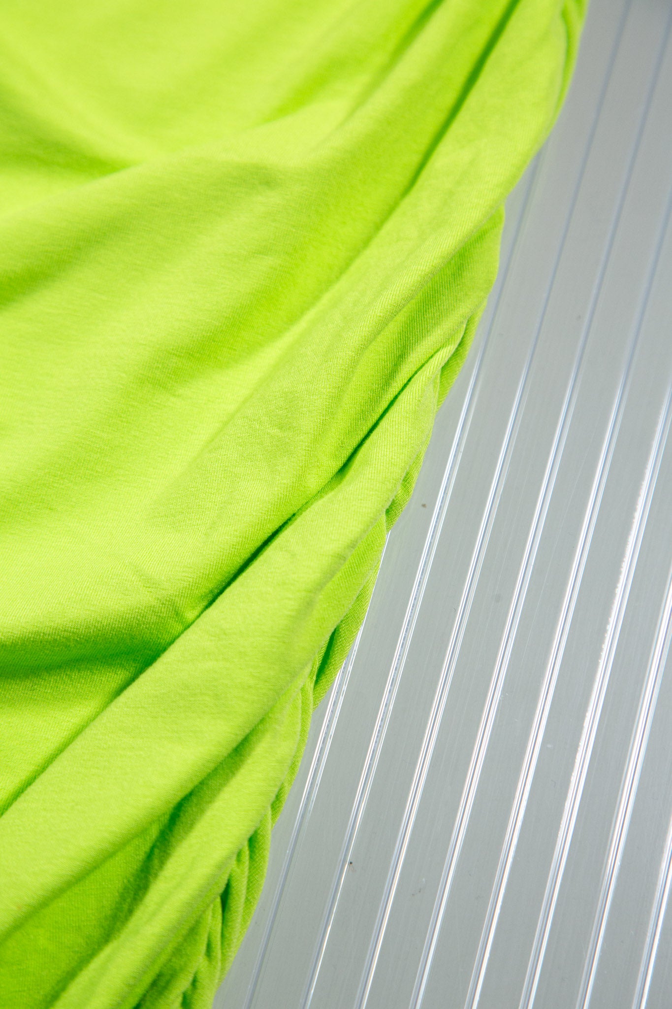 NEON RUCHED TUBE DRESS