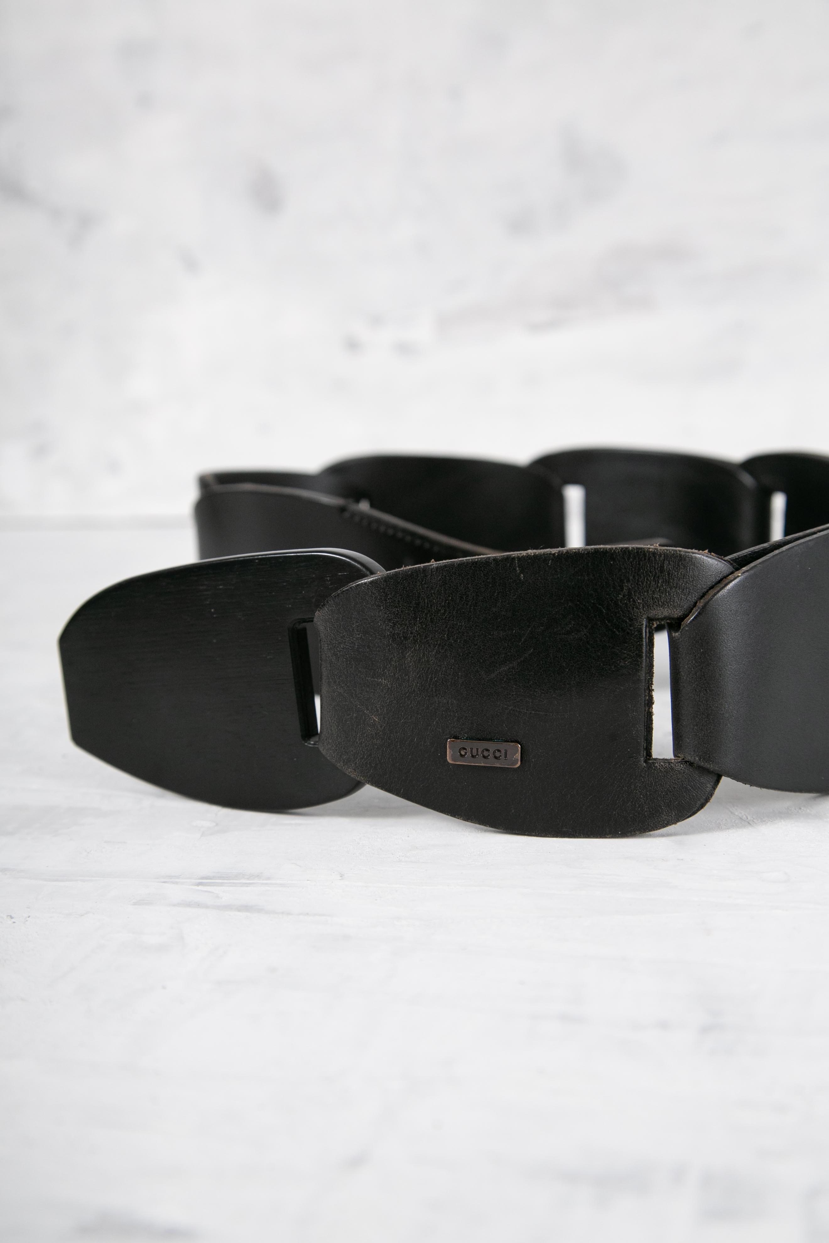 SS1997 CHAIN LINK LEATHER BELT
