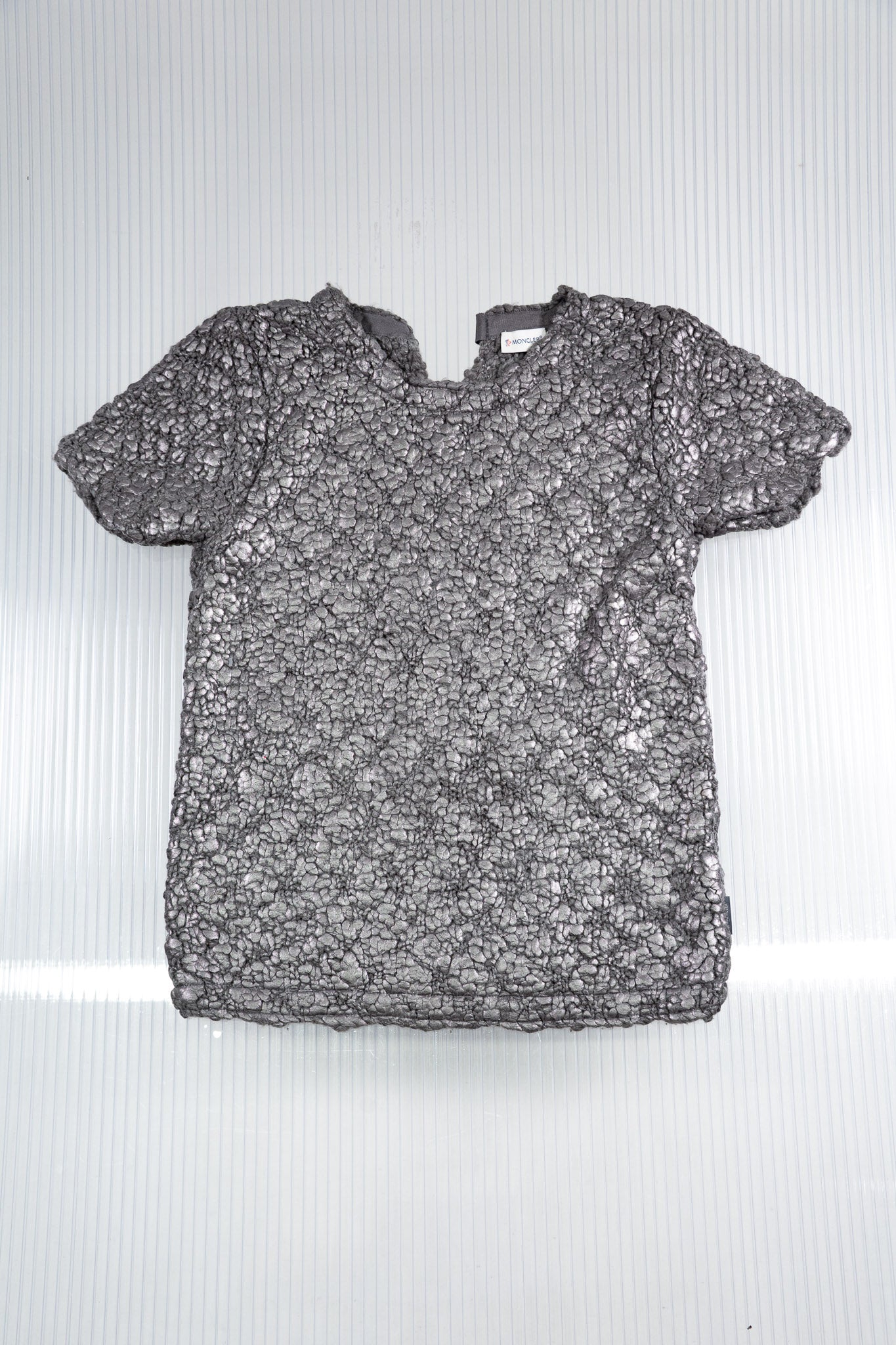 MONCLER WOOL SILVER JUMPER