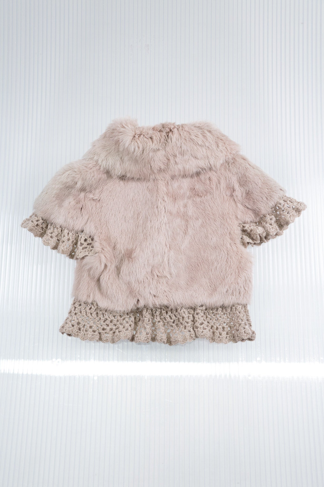 RABBIT FUR KNIT BOLERO
