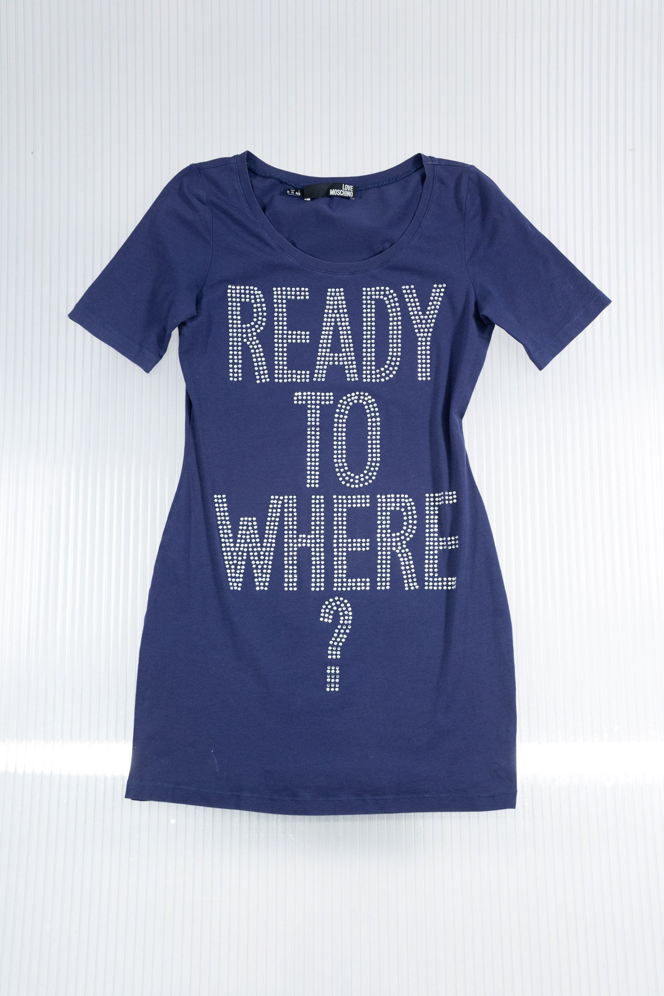 MOSCHINO 'READY FOR WHERE?' TOP