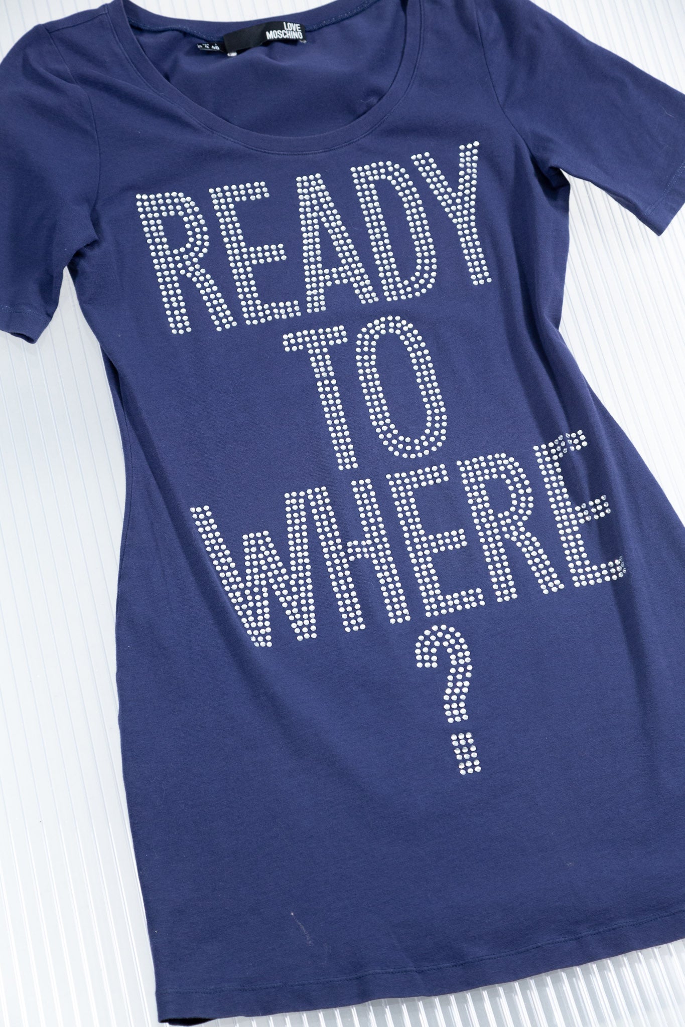 MOSCHINO 'READY FOR WHERE?' TOP