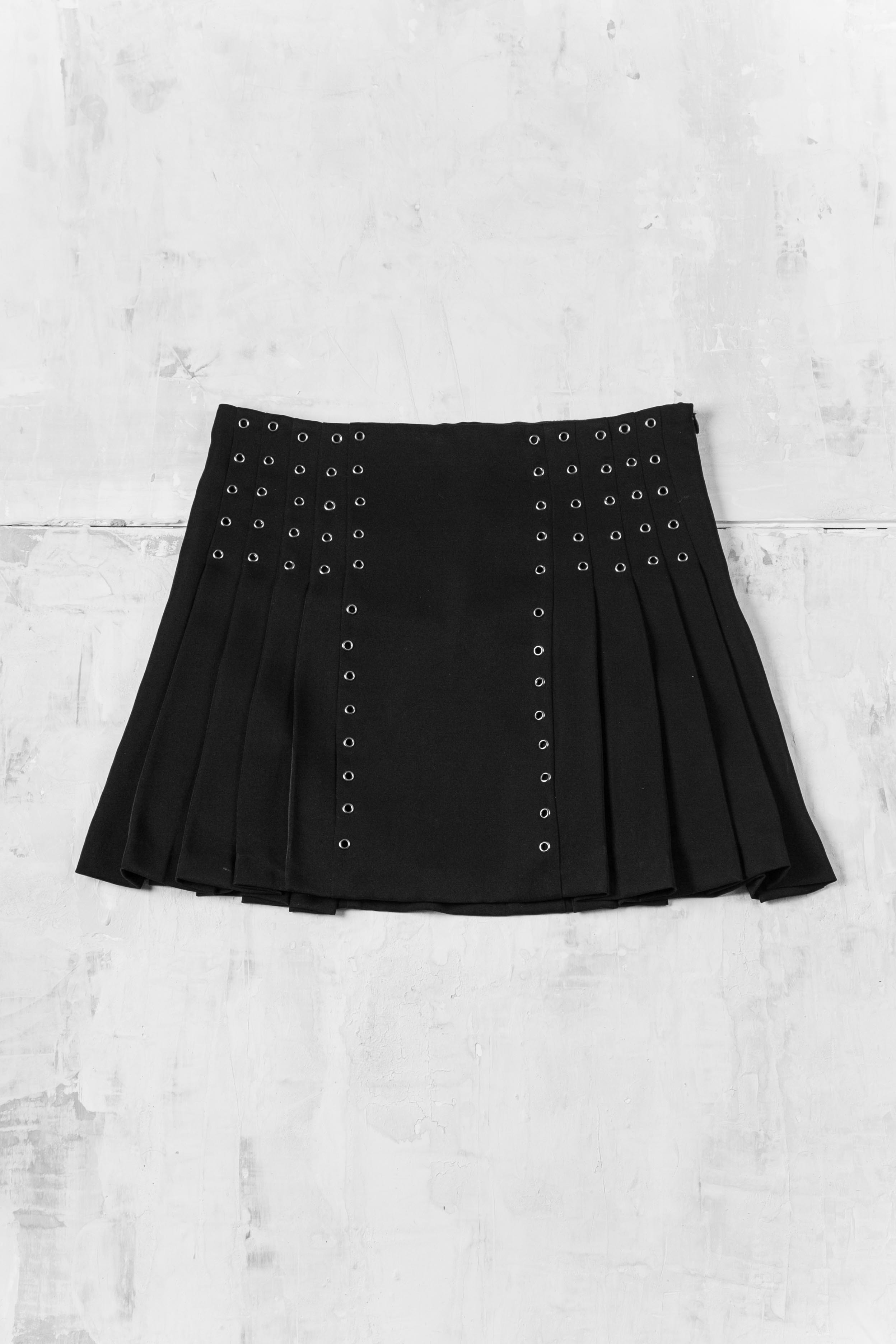STUDS PLEATED SKIRT