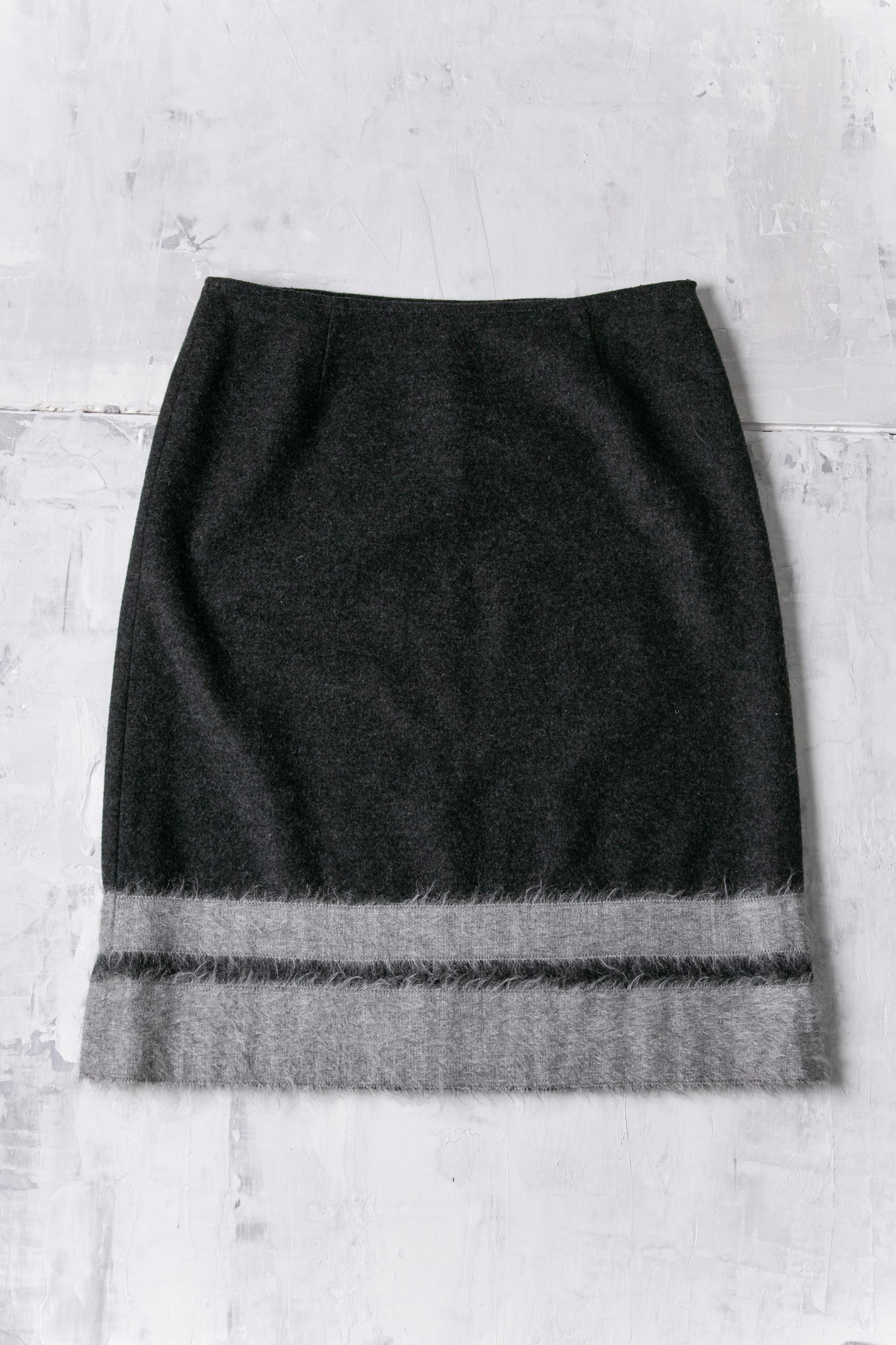 Grey Wool Skirt