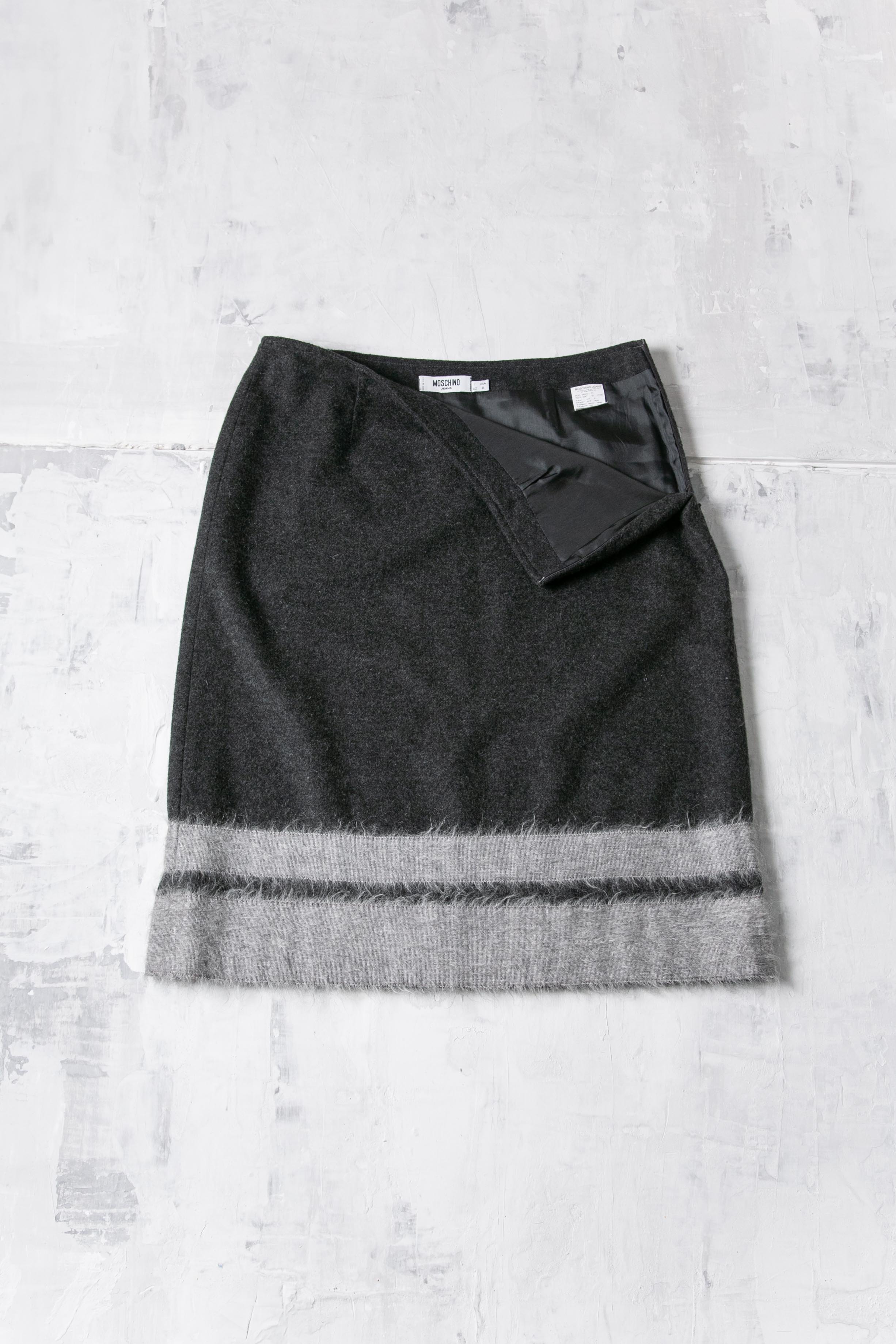 Grey Wool Skirt