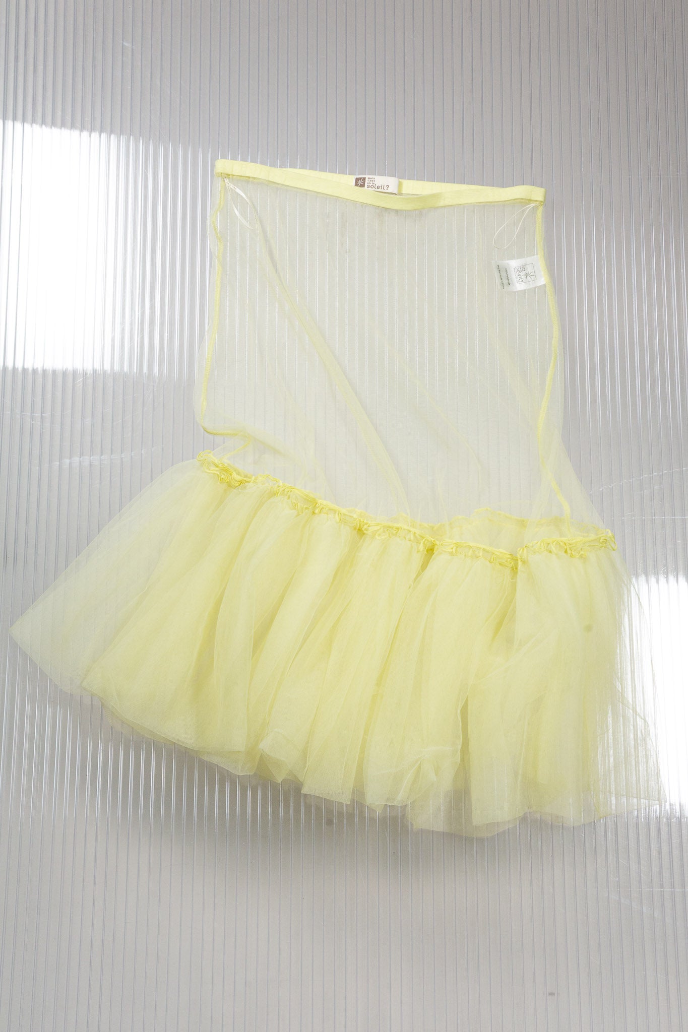 YELLOW MESH TUTU TULLE SKIRT