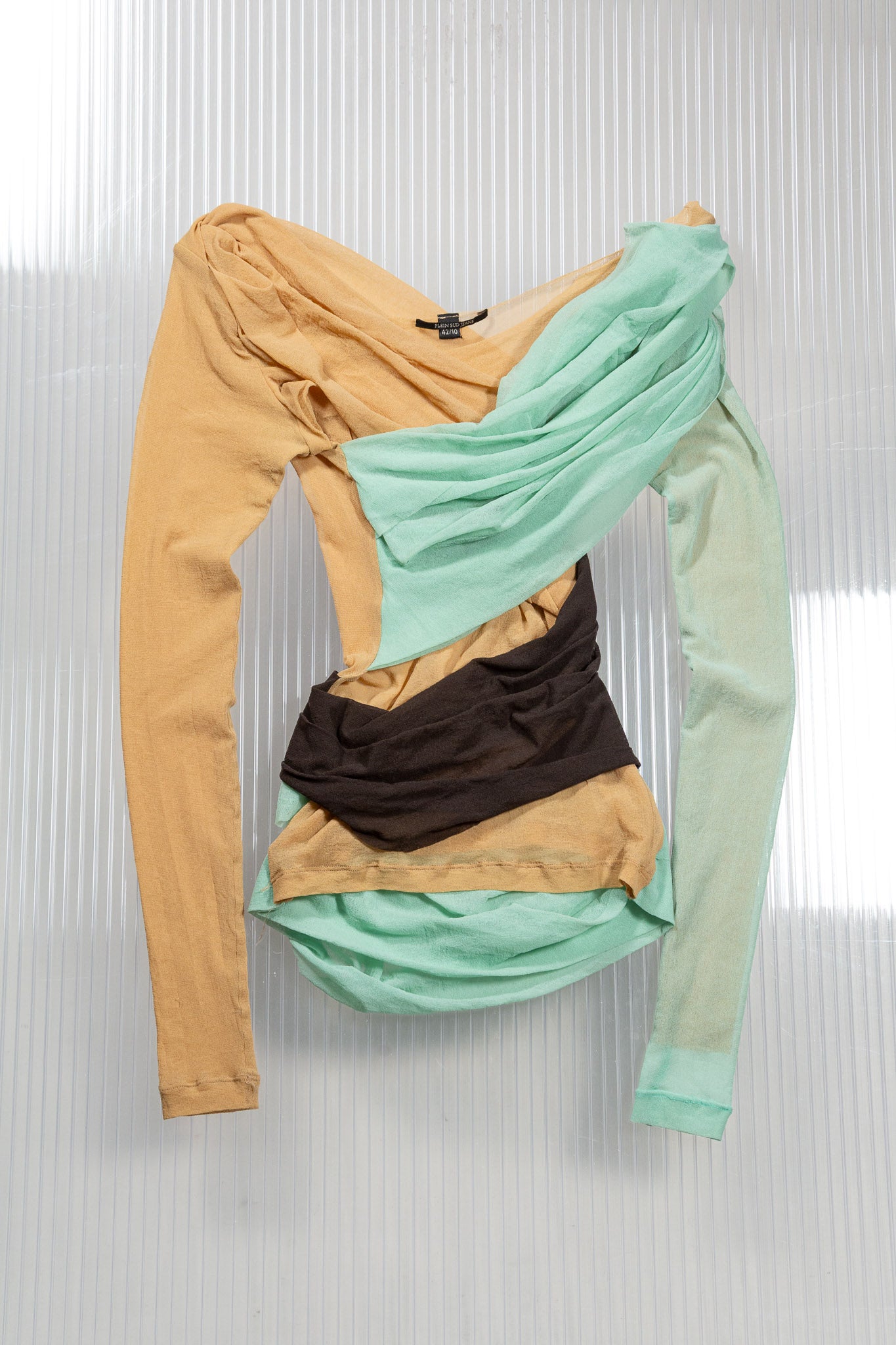 PLEIN SUD SS2003 LAYERED MESH TOP