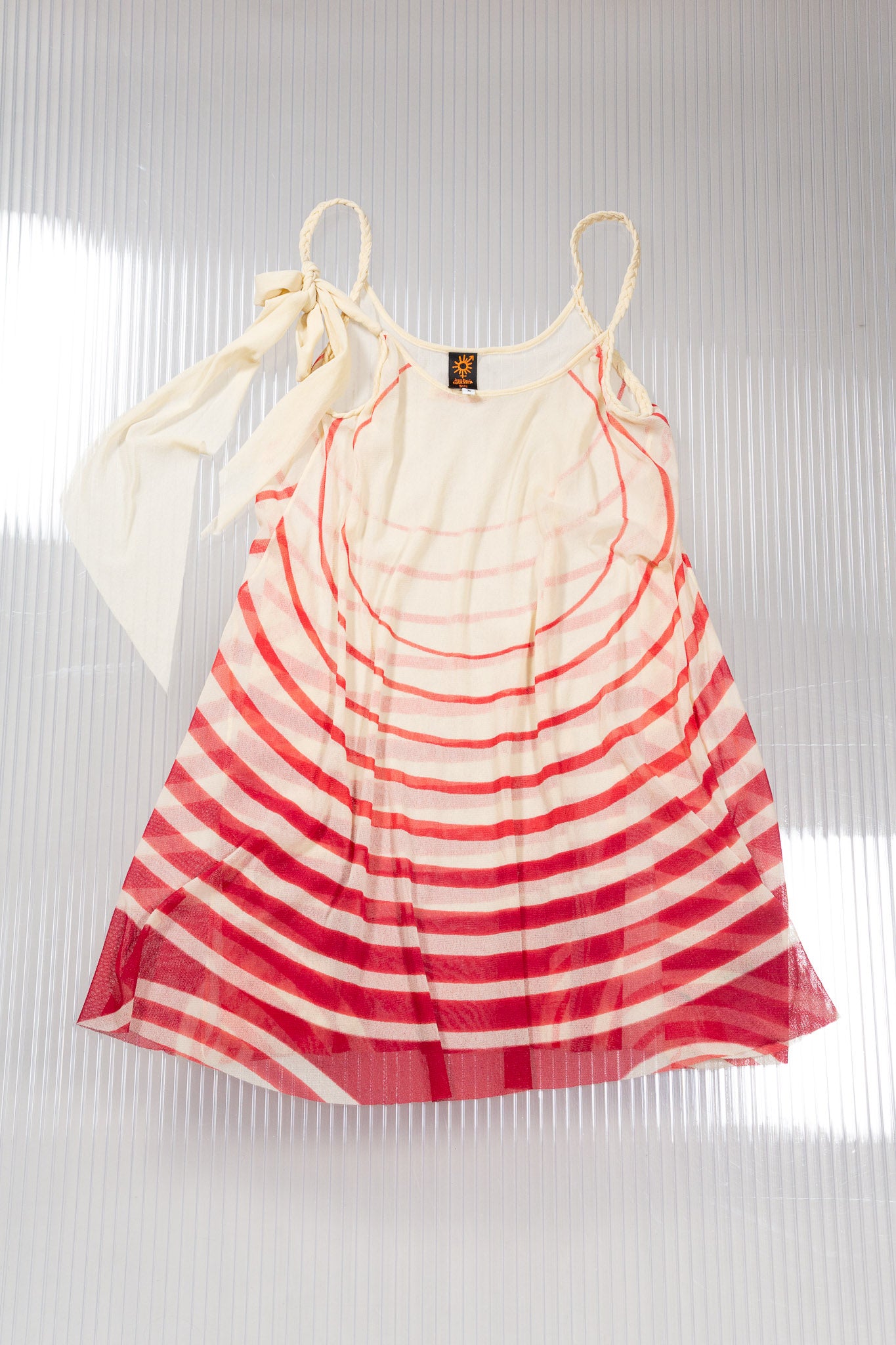 JEAN PAUL GUALTIER GRADIENT CIRCULAR MESH TOP