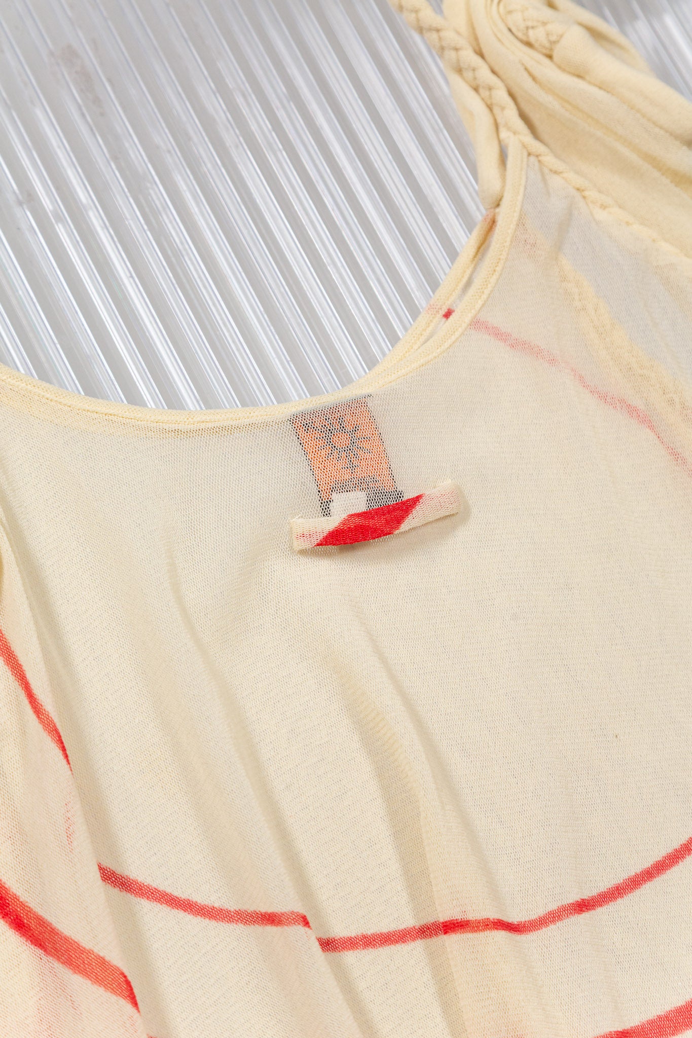 JEAN PAUL GUALTIER GRADIENT CIRCULAR MESH TOP