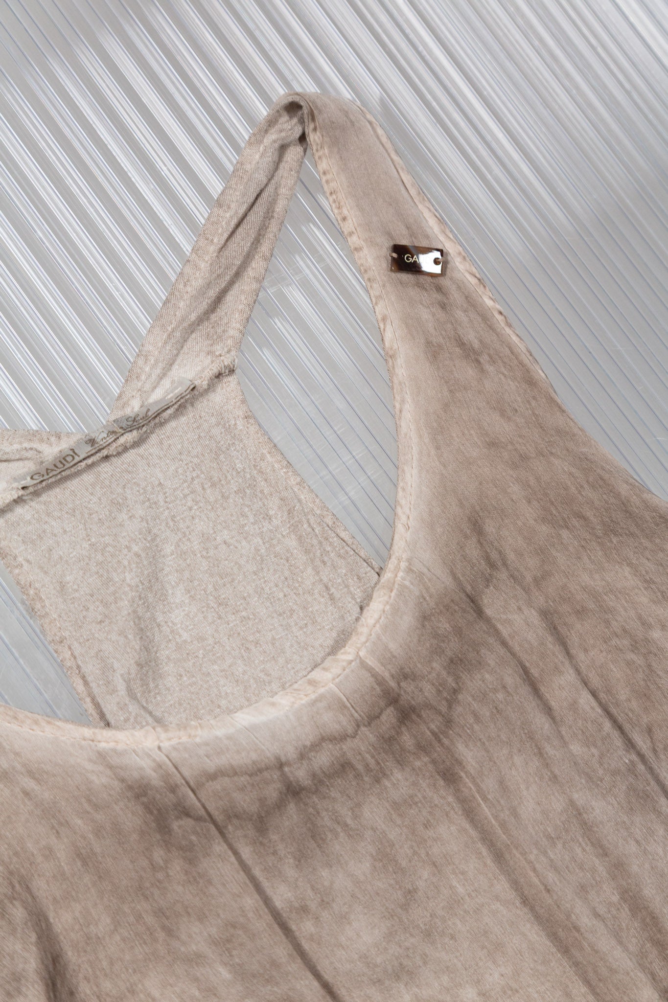 DRAPED LAYERED SILK DRESS