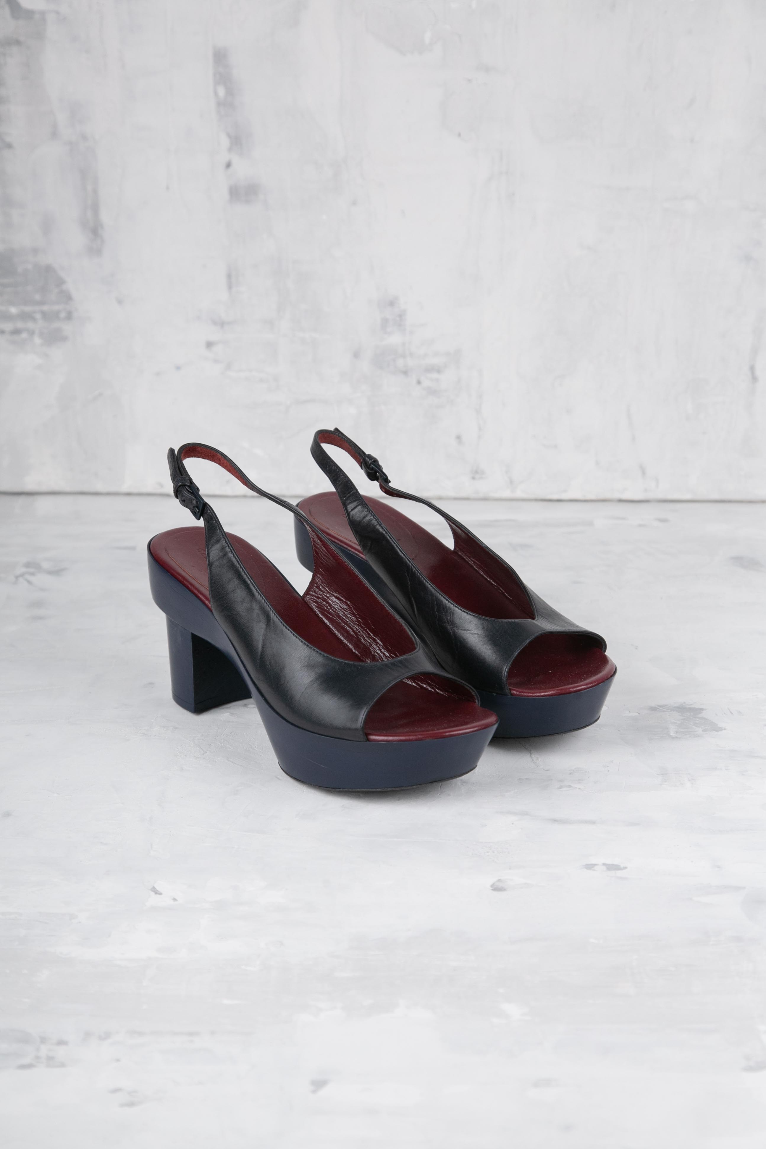 BLUE & BLACK SANDALS