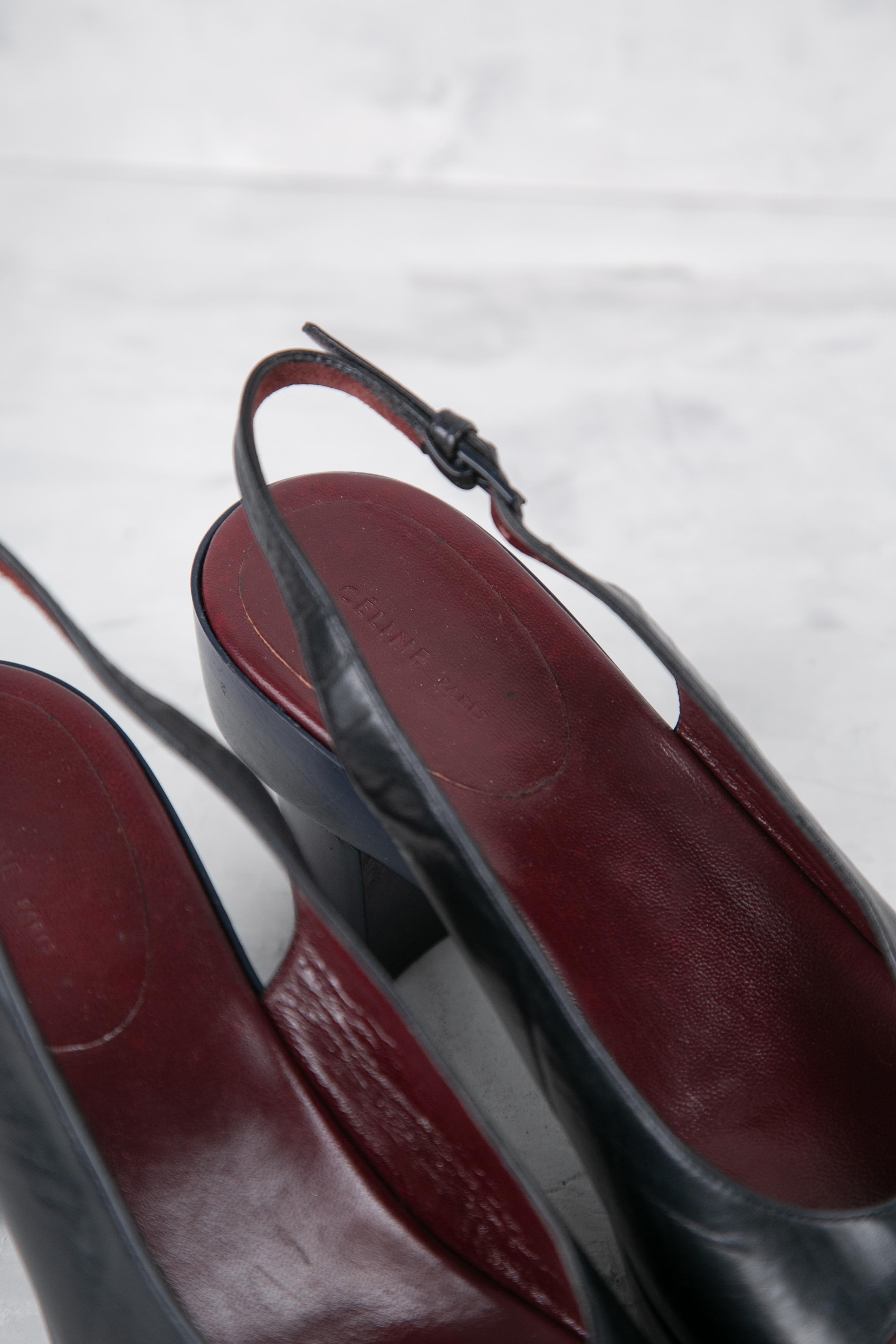 BLUE & BLACK SANDALS