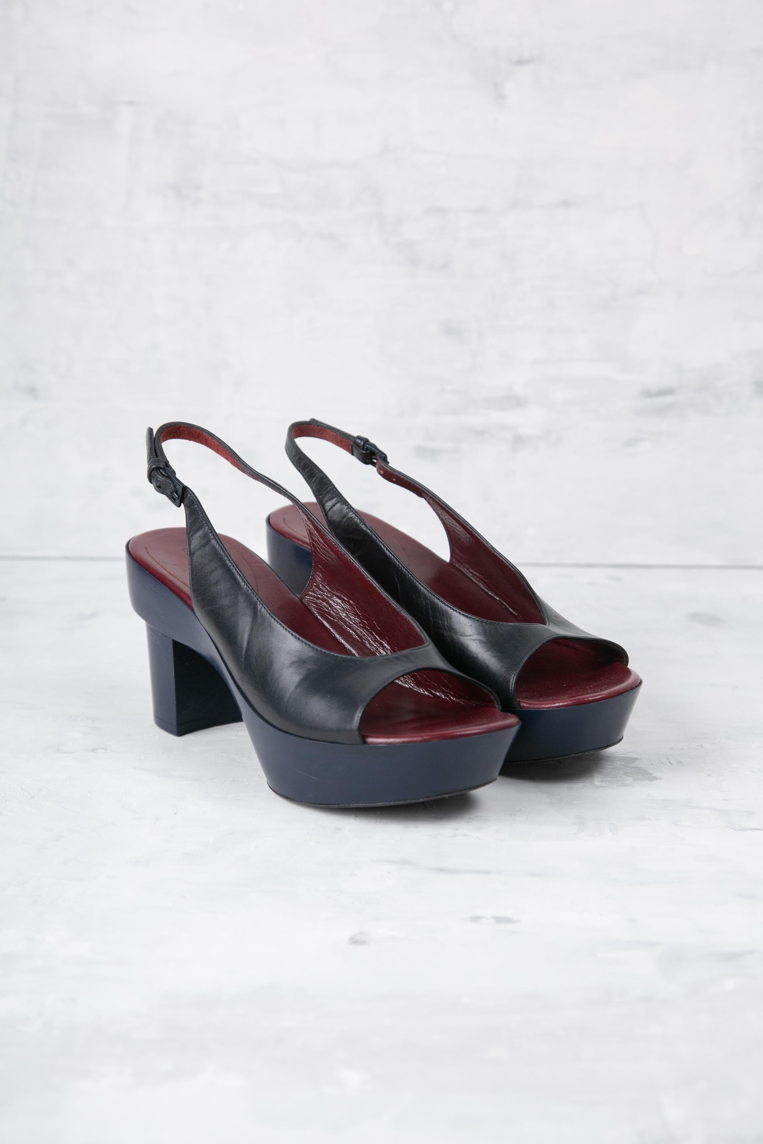 BLUE & BLACK SANDALS