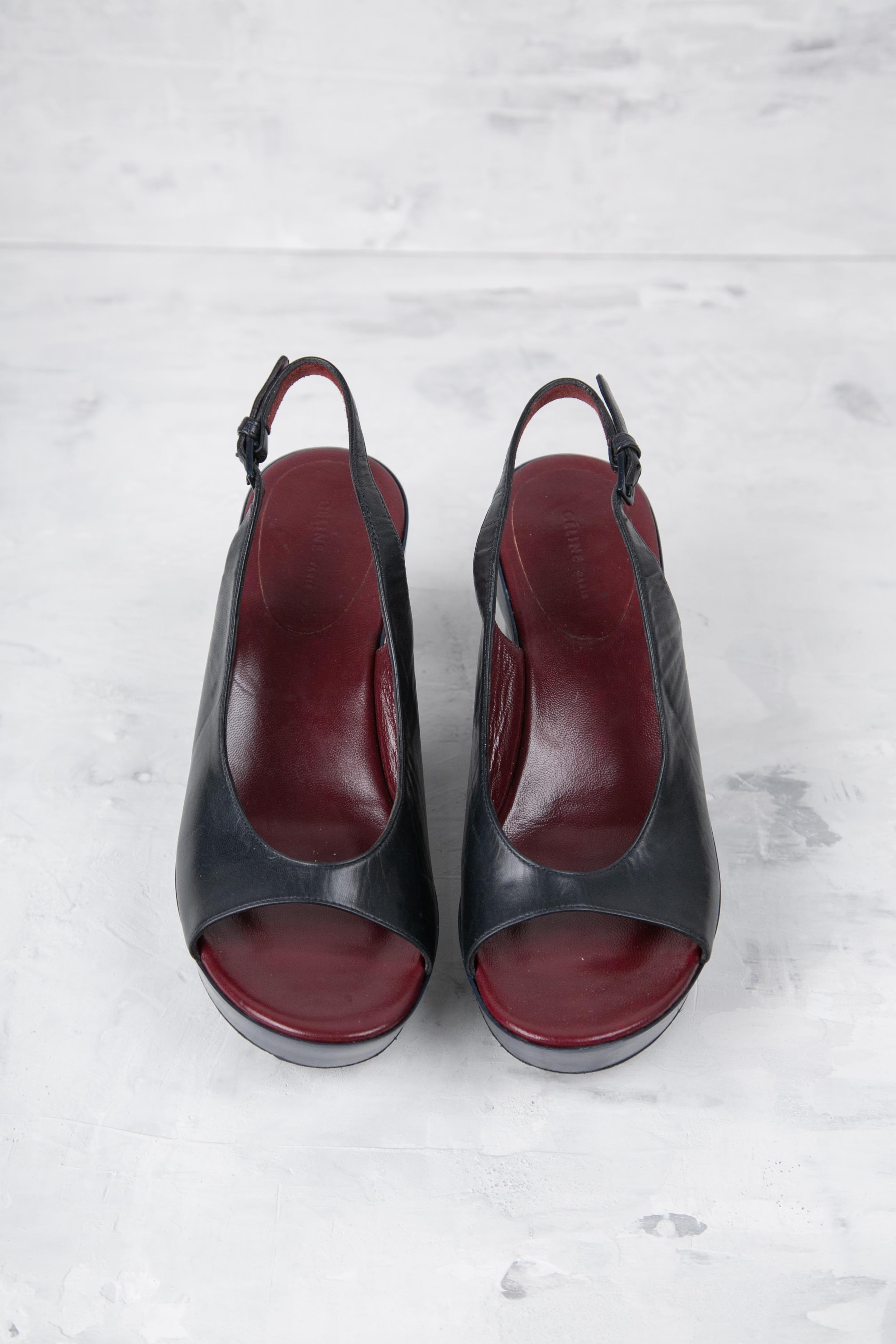 BLUE & BLACK SANDALS