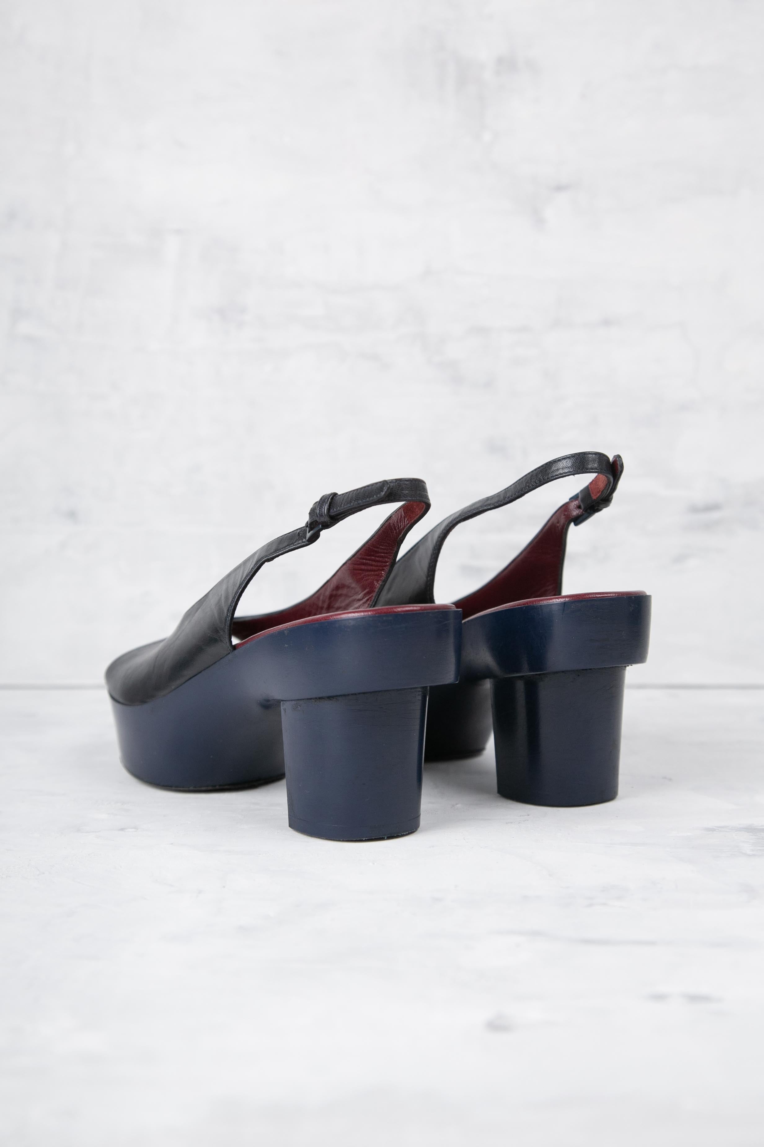 BLUE & BLACK SANDALS