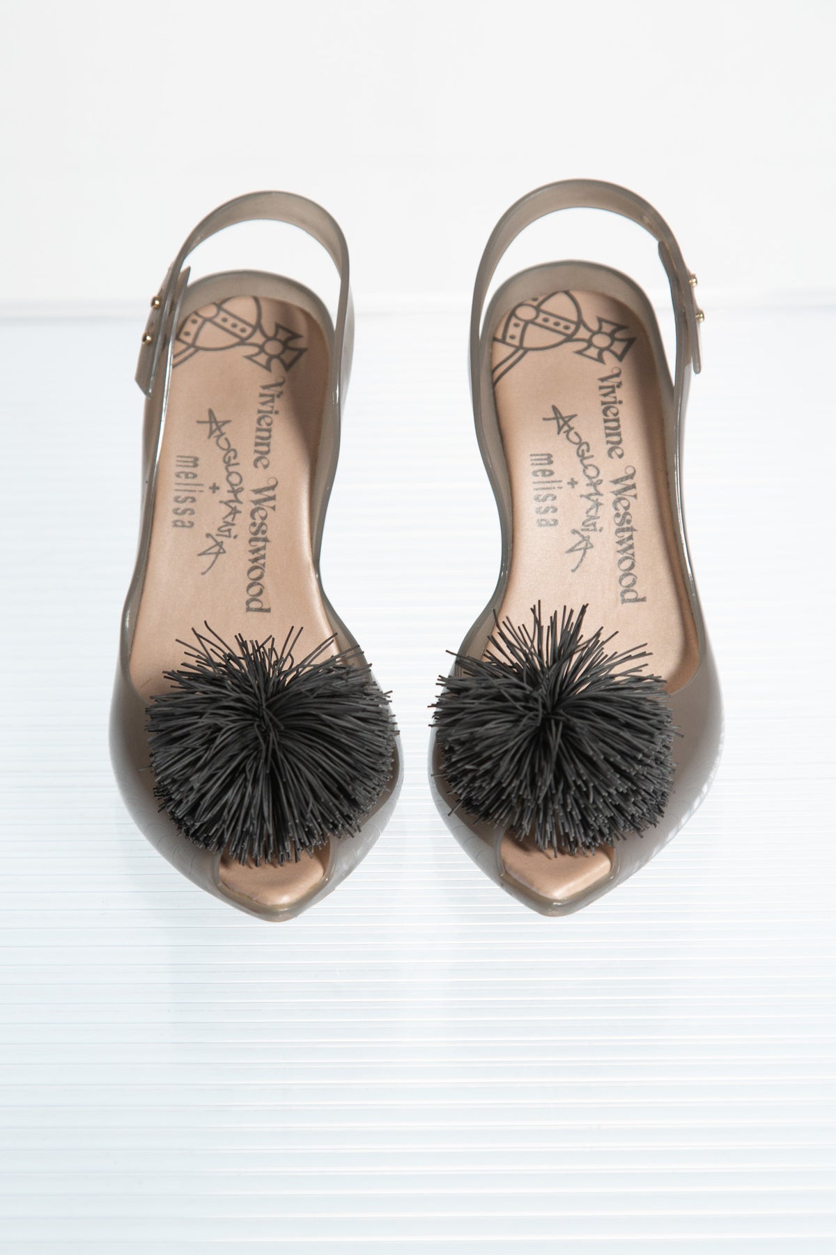 VIVIENNE WESTWOOD X MELISSA POM POM SLINGBACKS