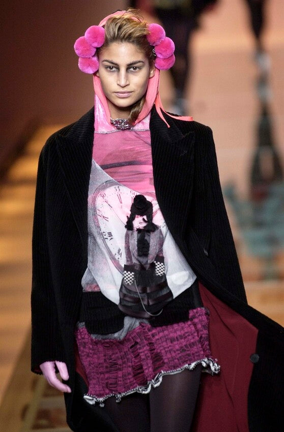 JEAN PAUL GUALTIER FW2003 CLOCK FIGURE TOP