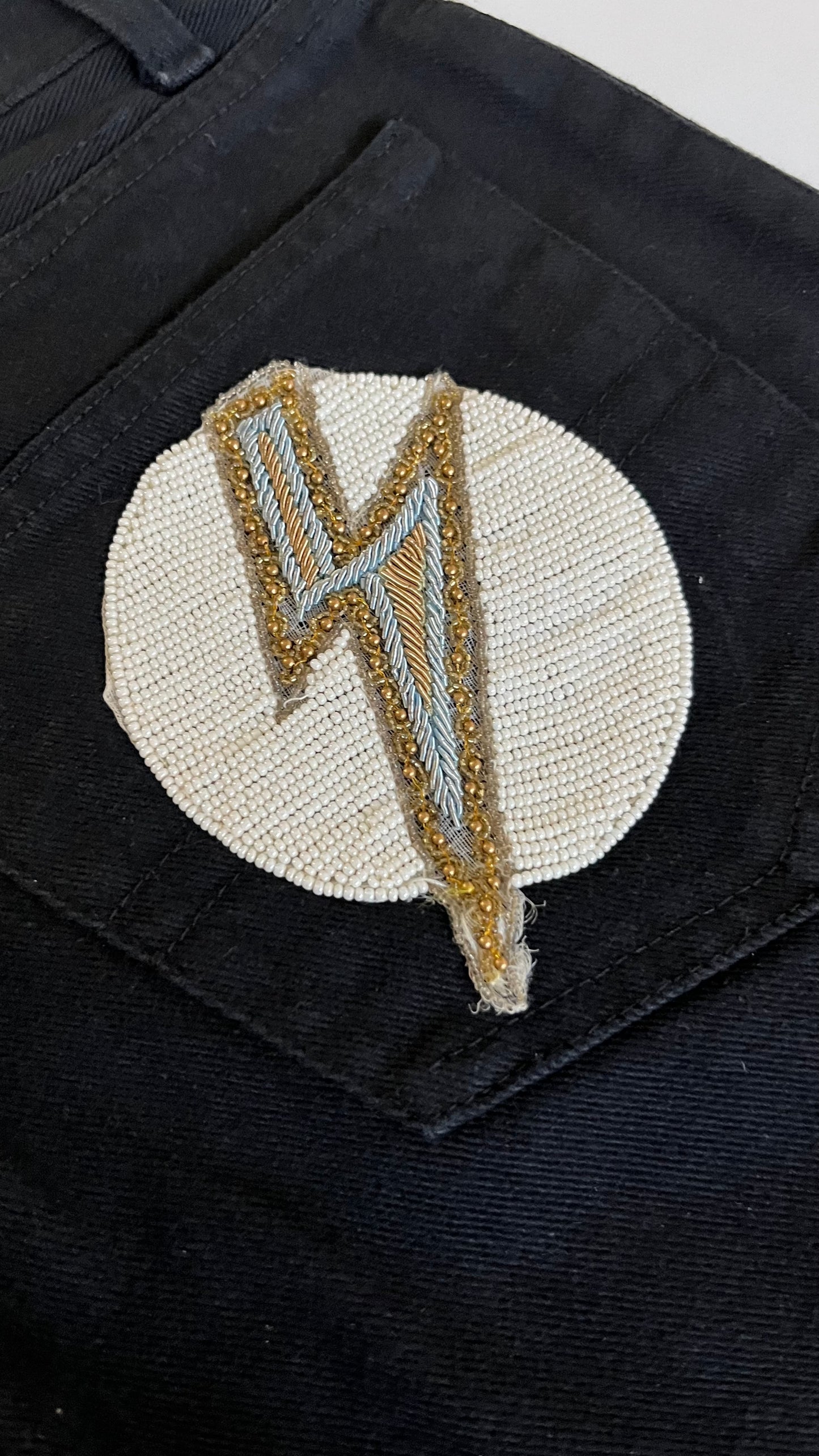 Richmond Ziggy Beaded Denim