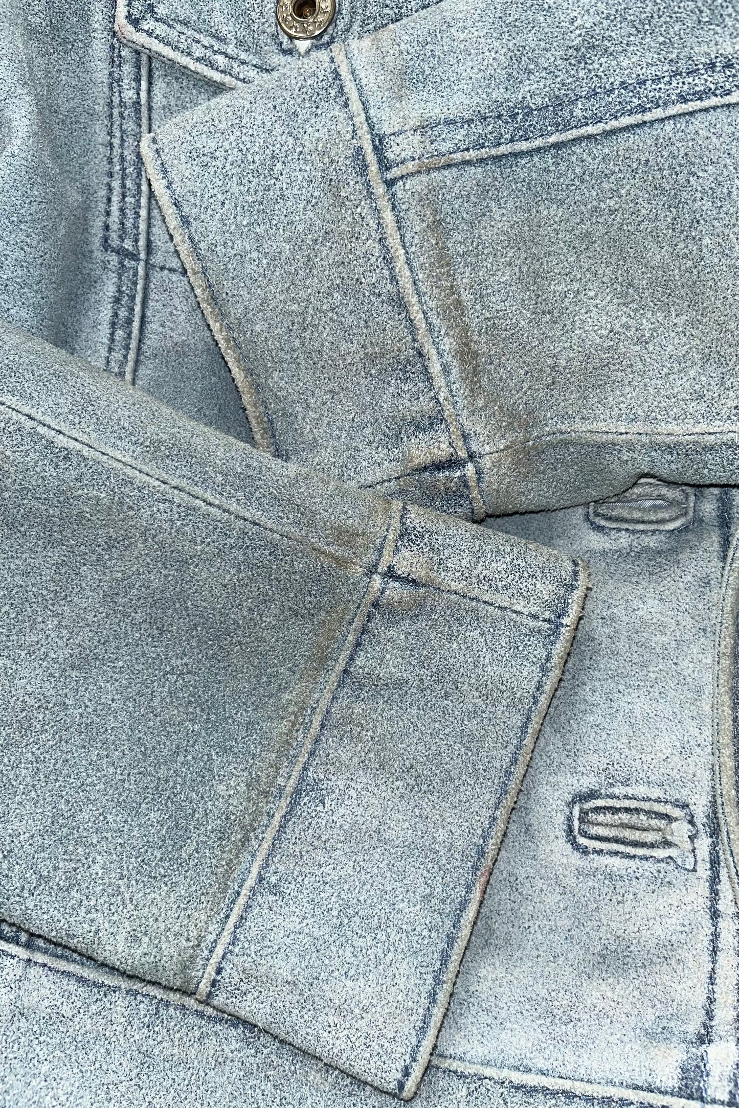 Sky Washed Suede Jacket