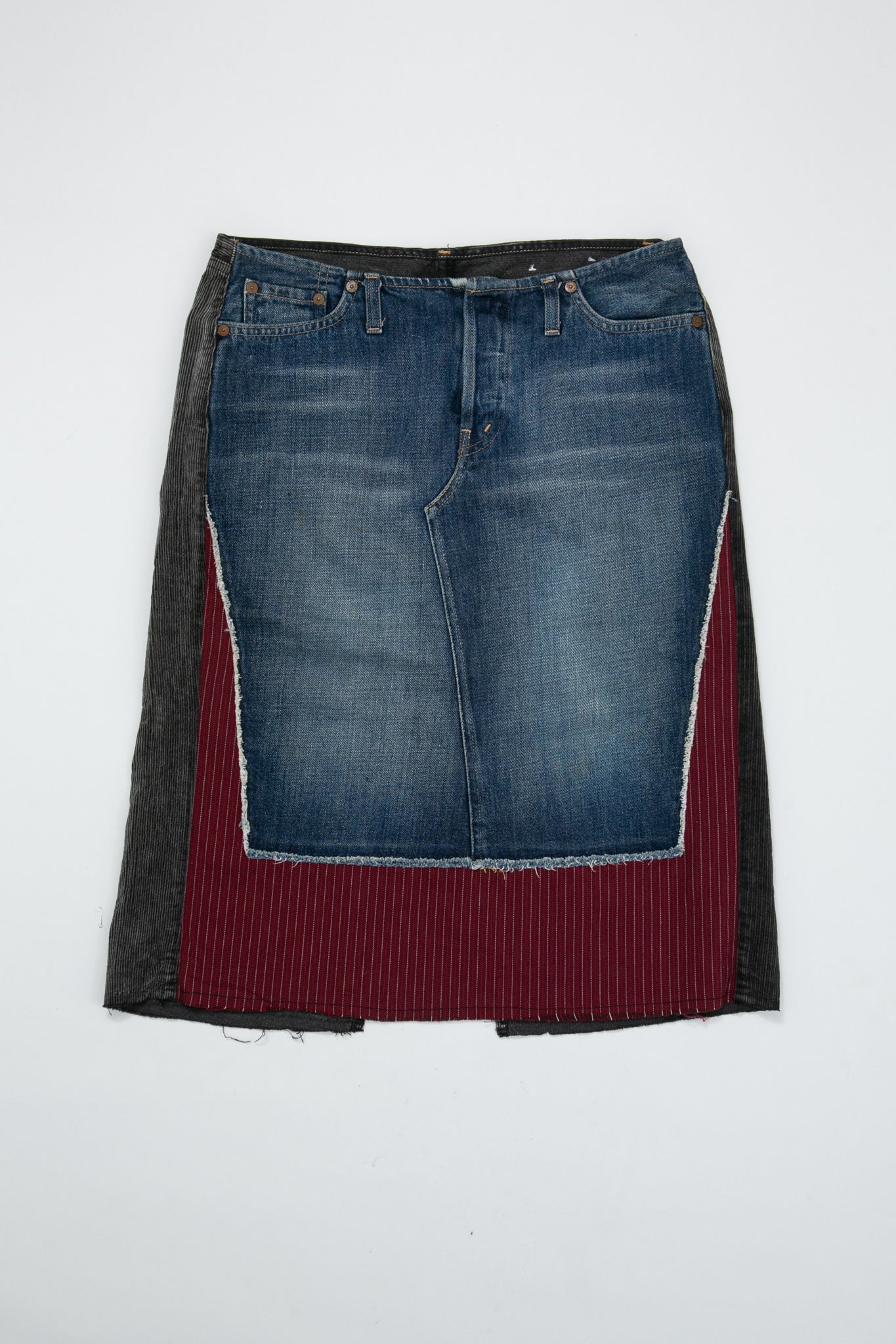 REPLAY Denim Patchwork Skirt